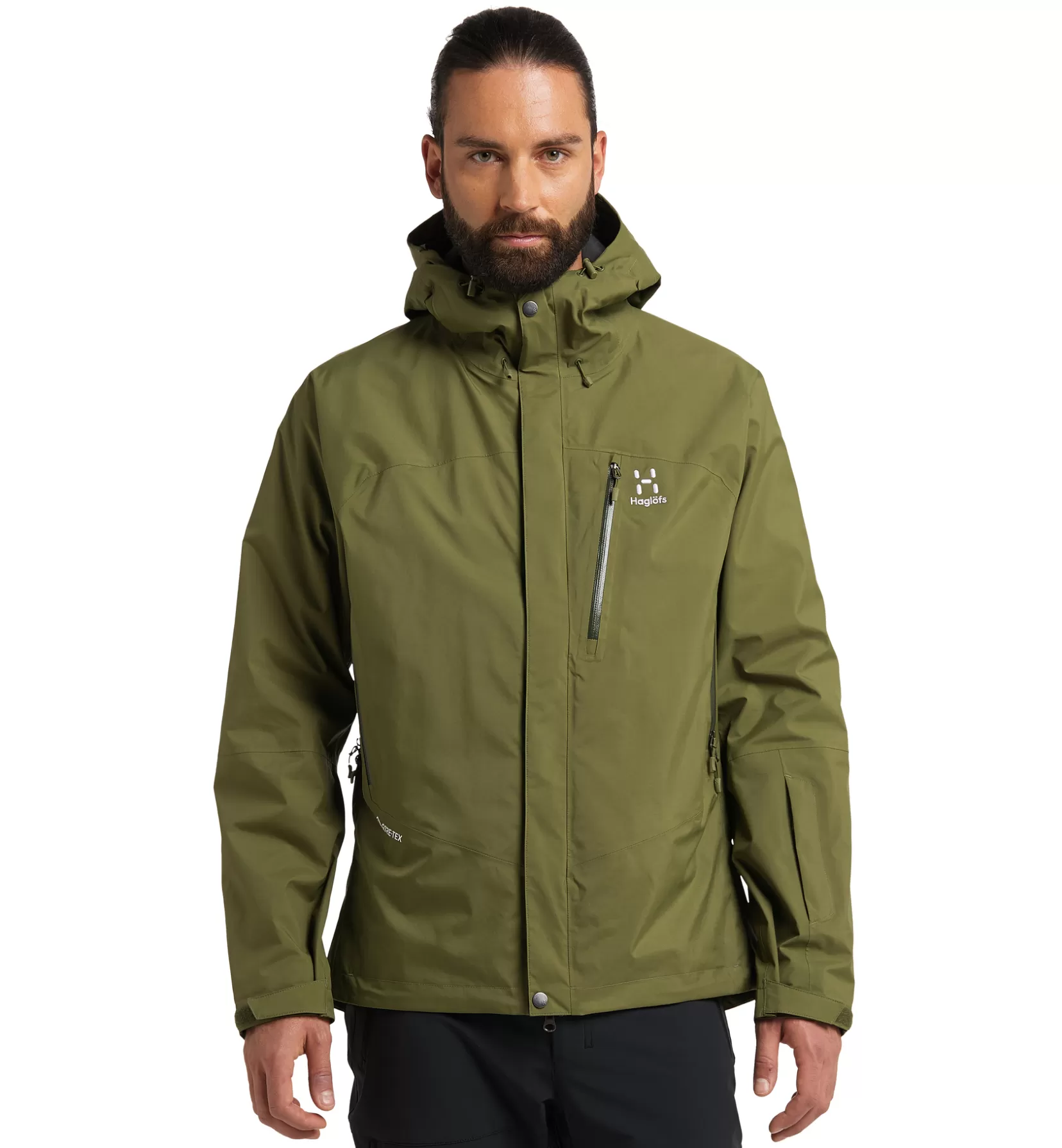 Cheap Haglöfs Astral GTX Jacket Men Olive Green