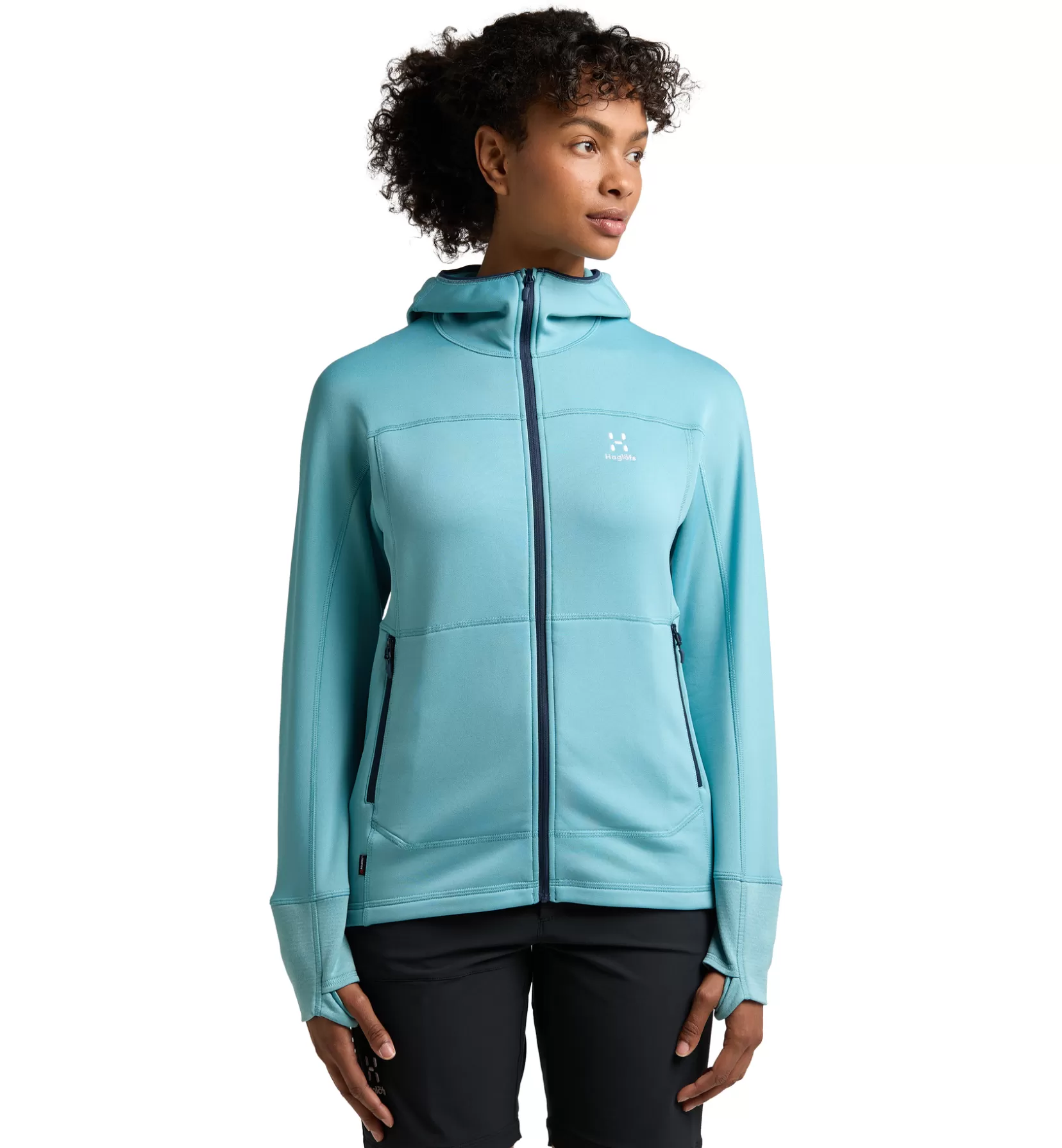 Online Haglöfs Betula Hood Women Frost Blue