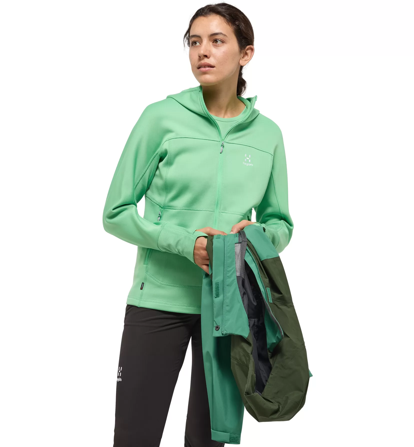 Best Sale Haglöfs Betula Hood Women Mint Stone