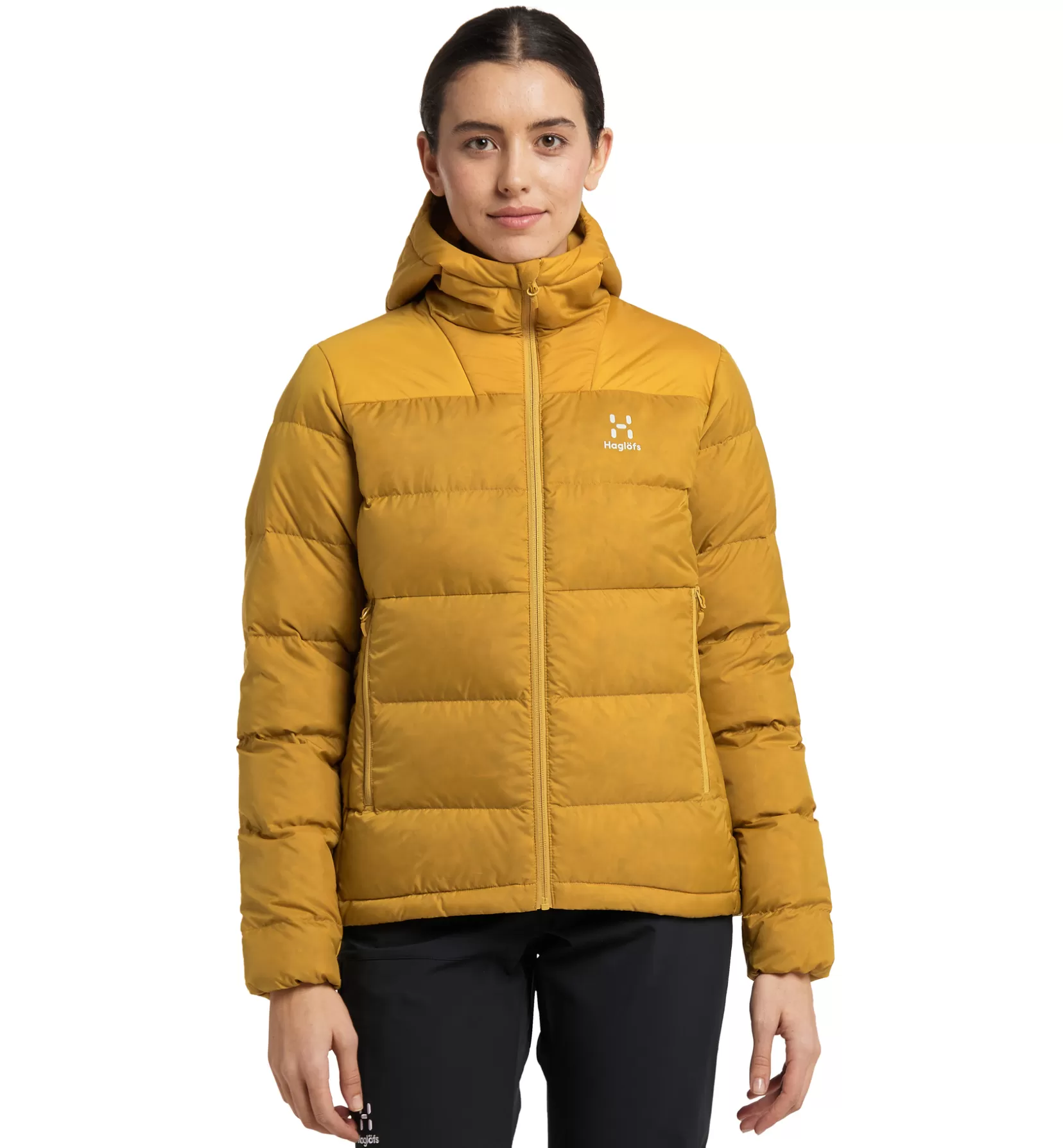 Store Haglöfs Bield Down Hood Women Autumn Leaves