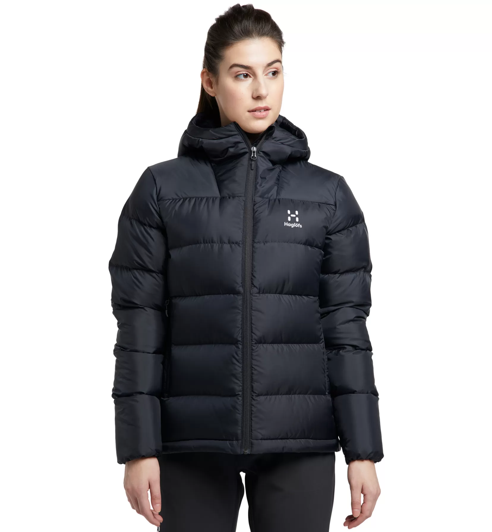 Cheap Haglöfs Bield Down Hood Women True Black