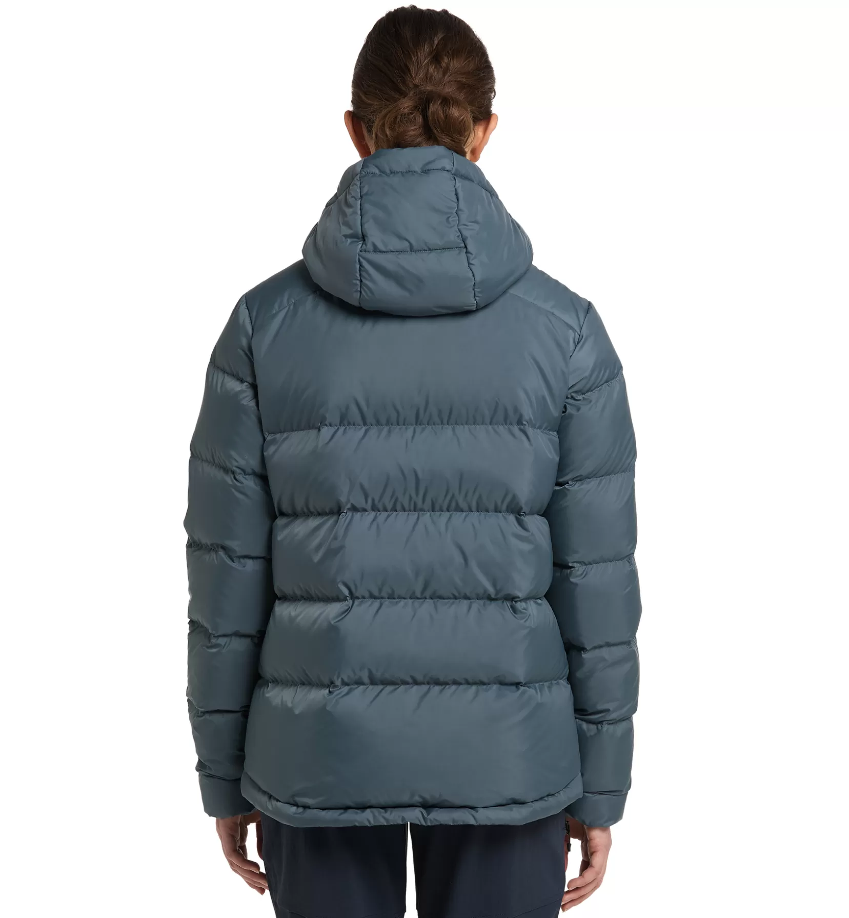 Shop Haglöfs Bield Down Hood Women Steel Blue