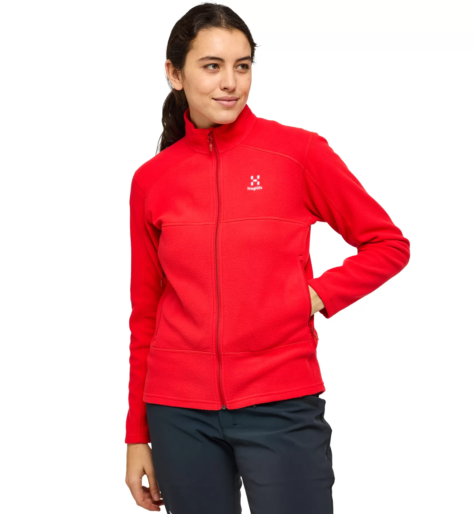 Outlet Haglöfs Buteo Mid Jacket Women Poppy Red