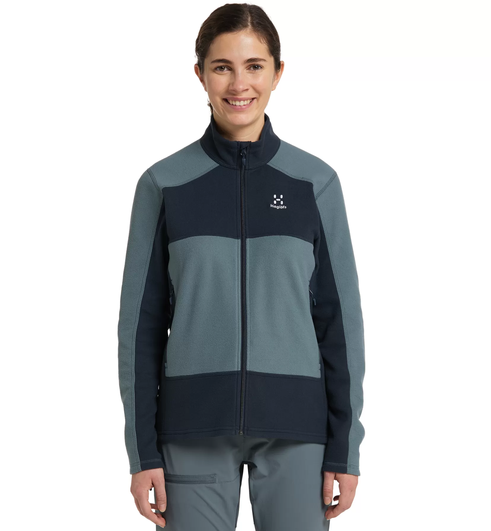 Shop Haglöfs Buteo Mid Jacket Women Steel blue/Tarn blue