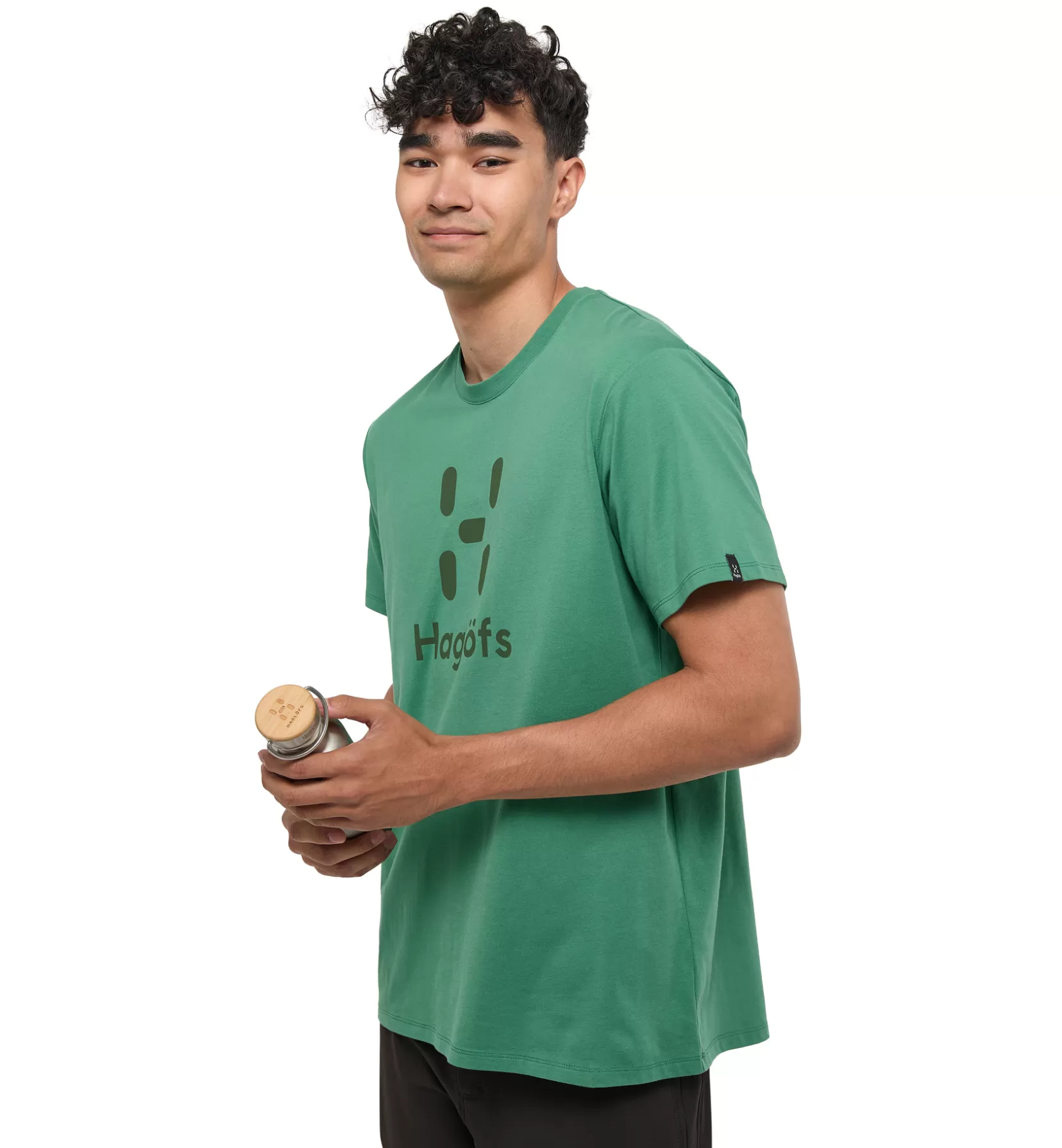 Cheap Haglöfs Camp Tee Men Dk Jelly Green