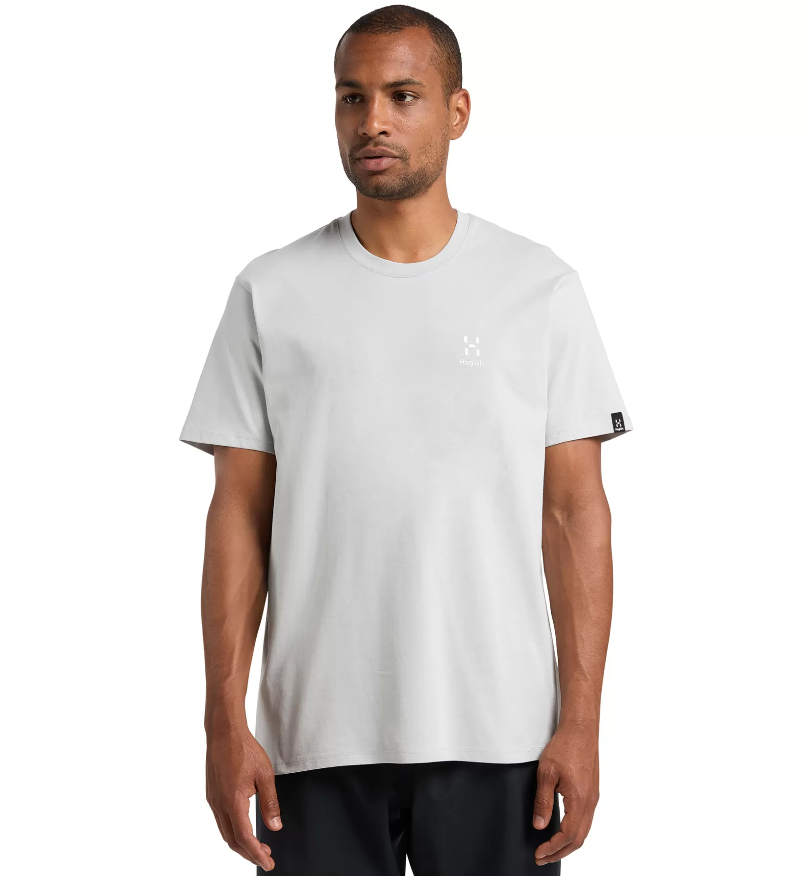 Clearance Haglöfs Camp Tee Men Stone Grey Solid