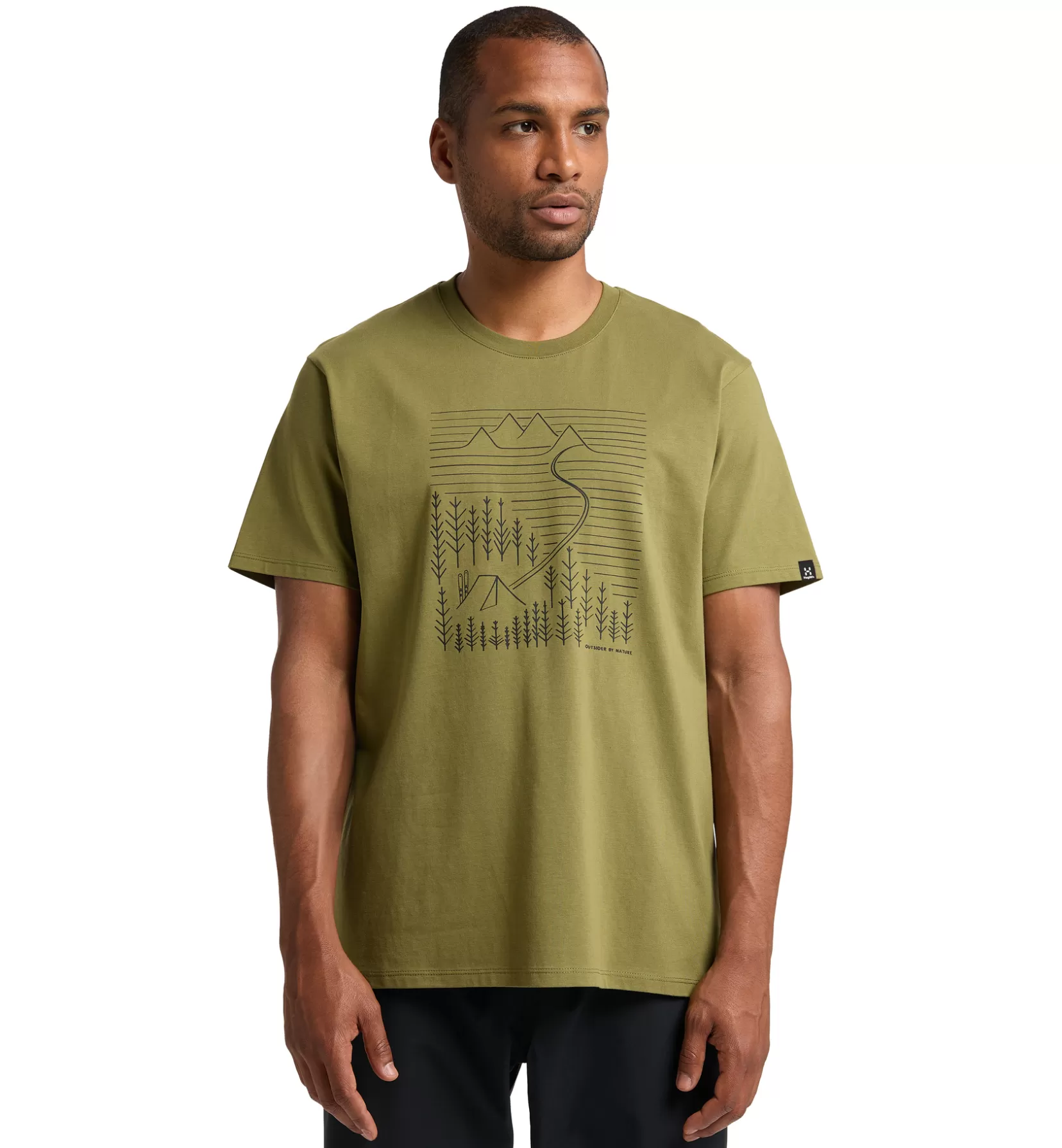 Outlet Haglöfs Camp Tee Men Olive Green