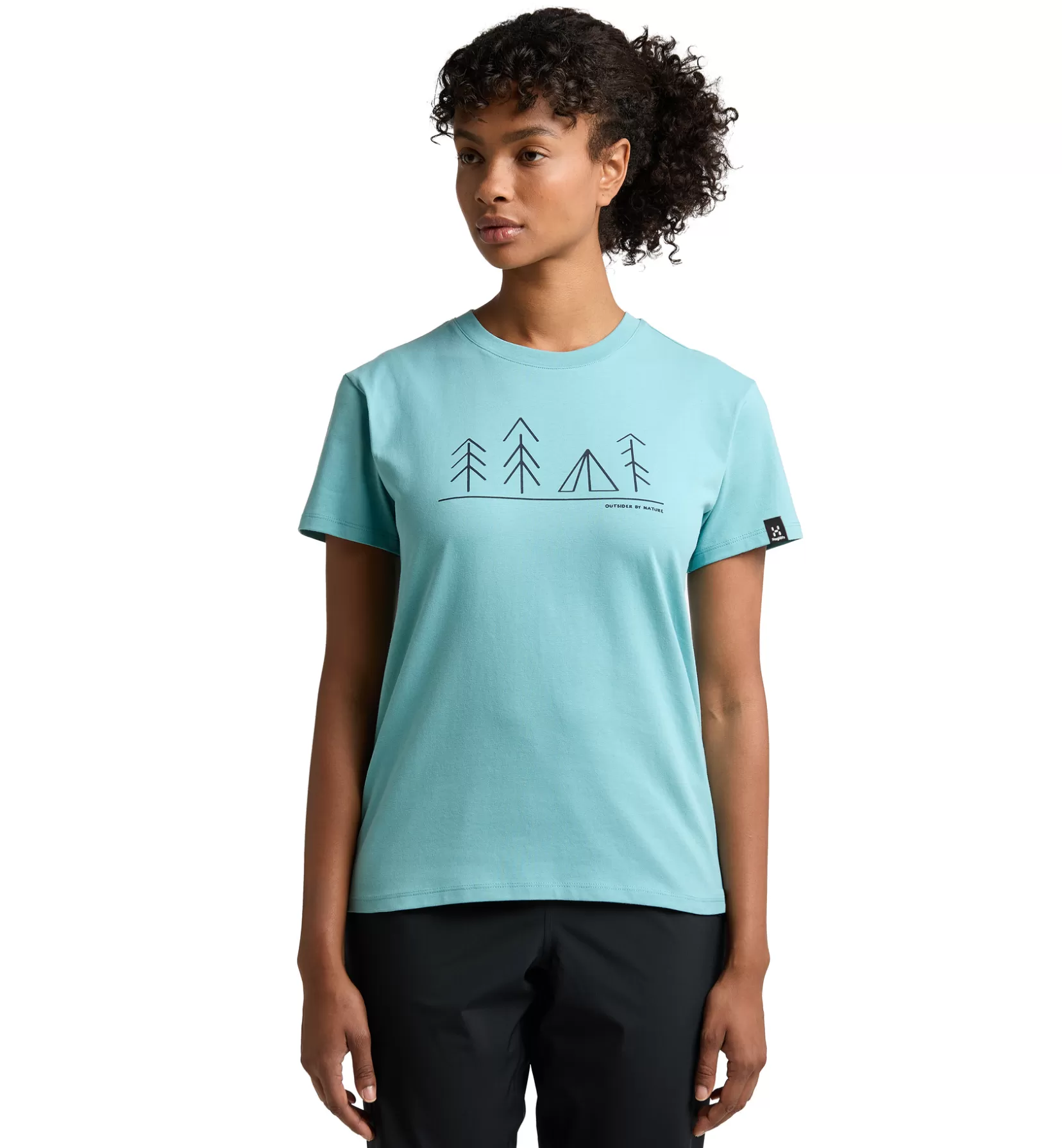 Best Haglöfs Camp Tee Women Frost Blue