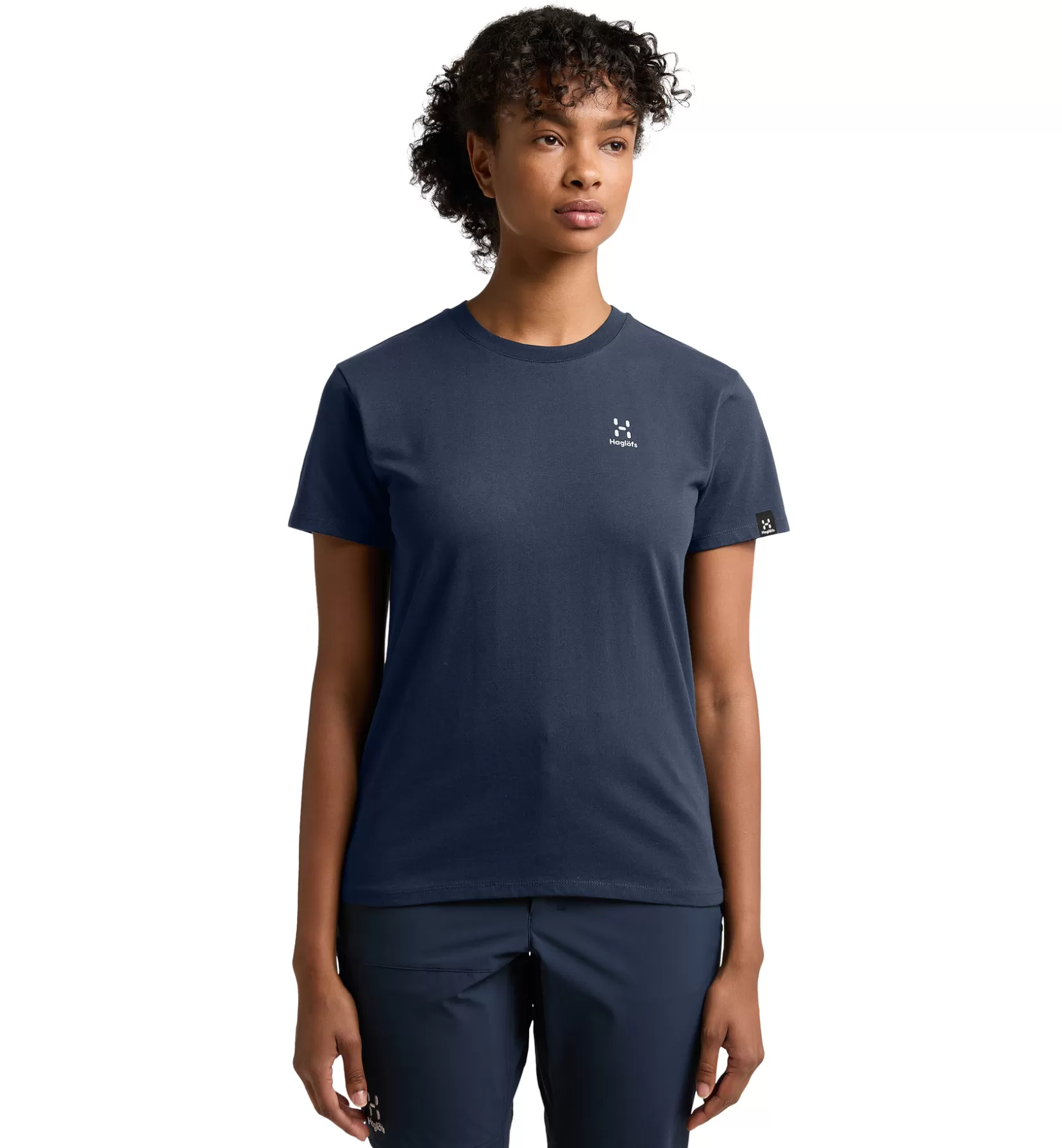 Hot Haglöfs Camp Tee Women Tarn Blue Solid