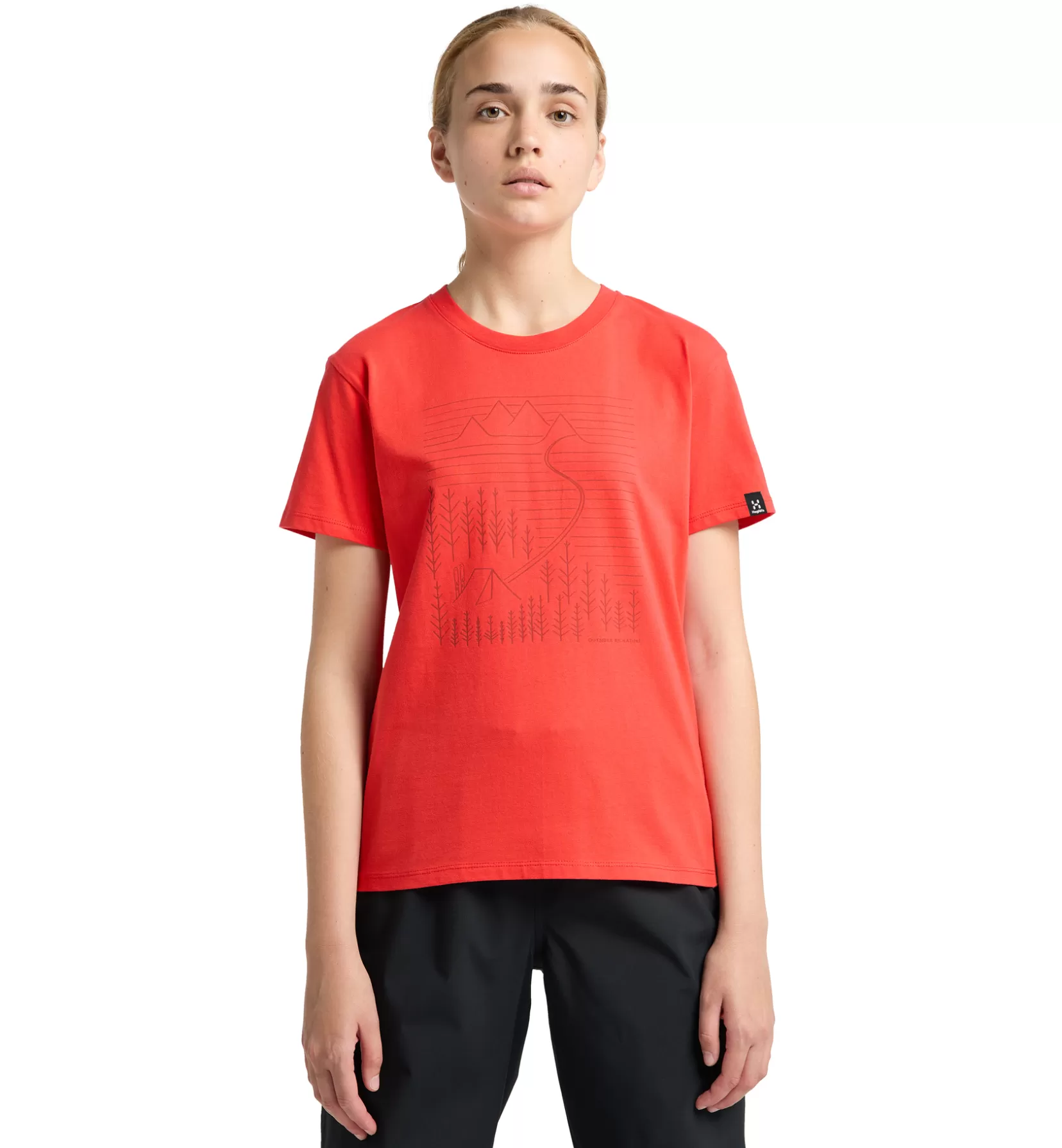 Best Haglöfs Camp Tee Women Poppy Red