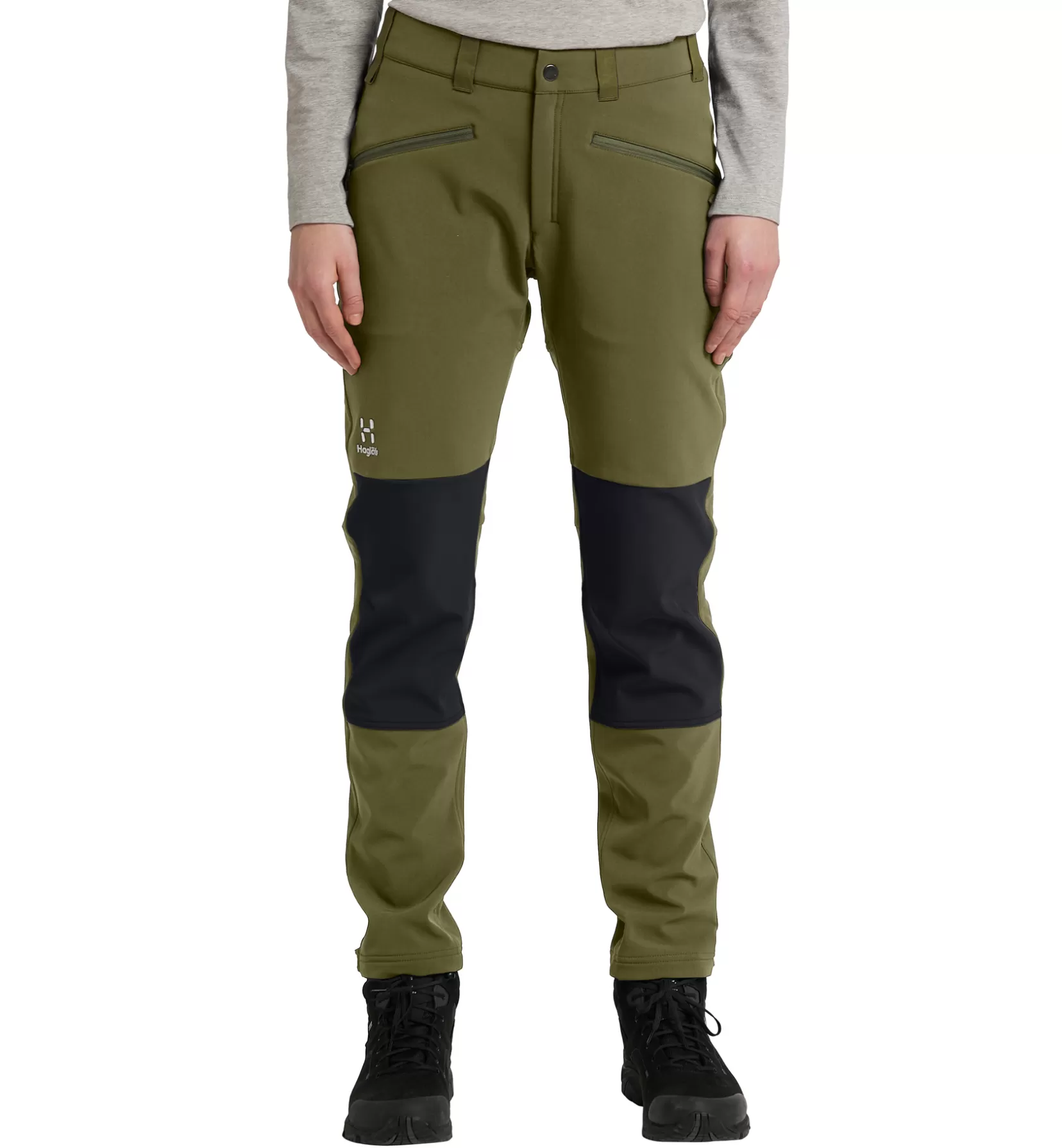 New Haglöfs Chilly Softshell Pant Women Olive Green/True Black