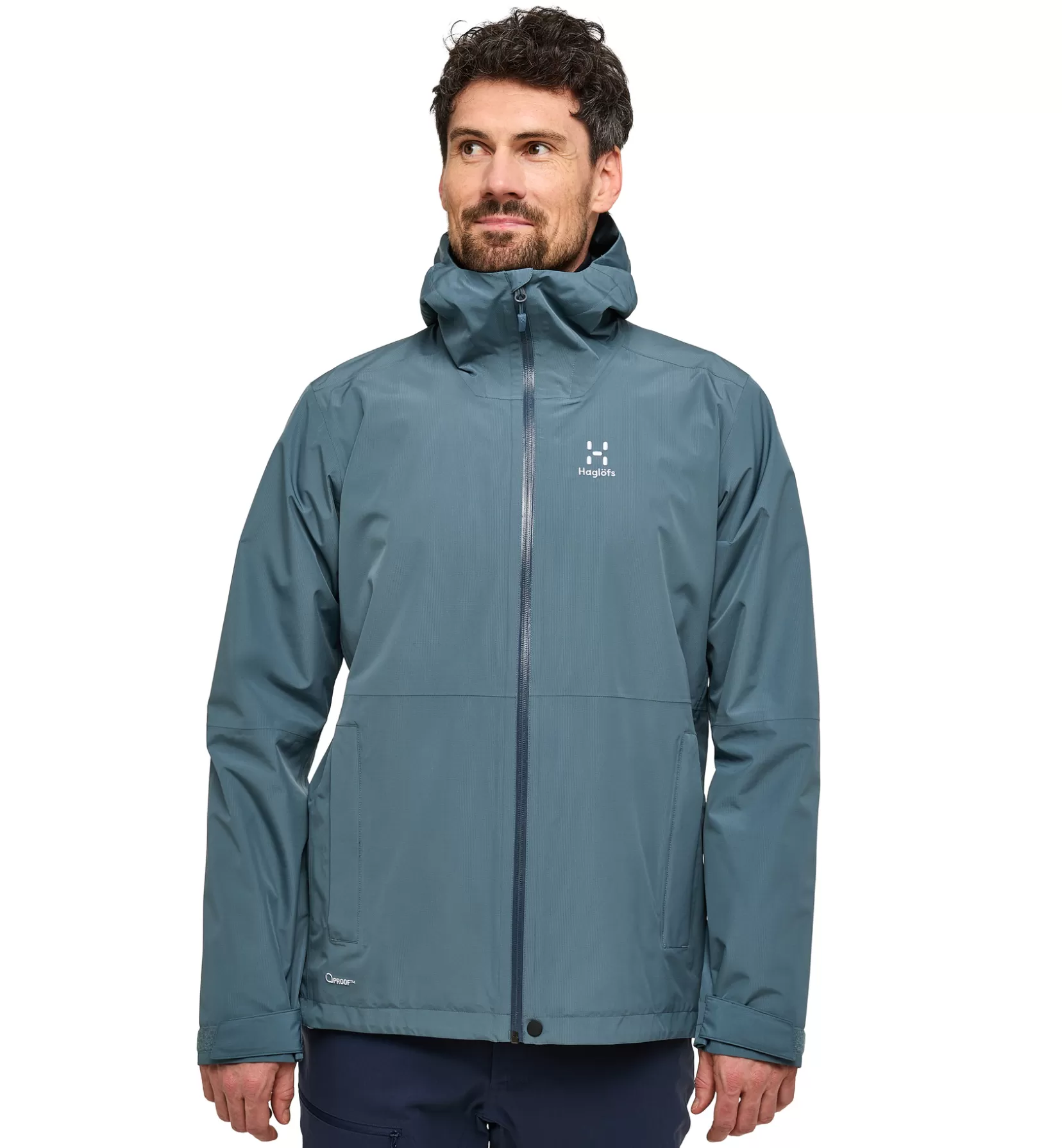 Fashion Haglöfs Finch Proof Jacket Men Steel Blue
