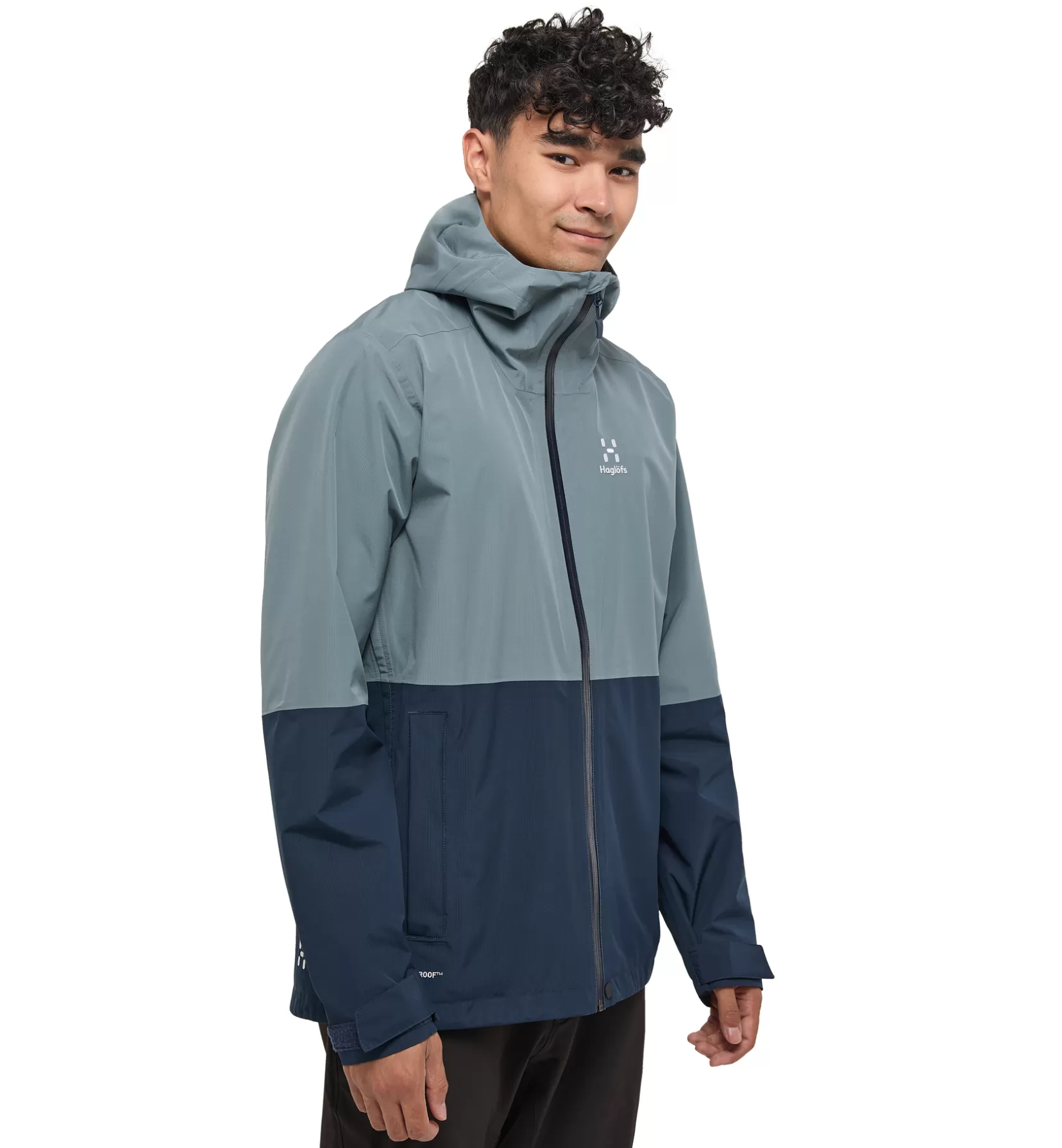 Best Haglöfs Finch Proof Jacket Men Steel blue/Tarn blue
