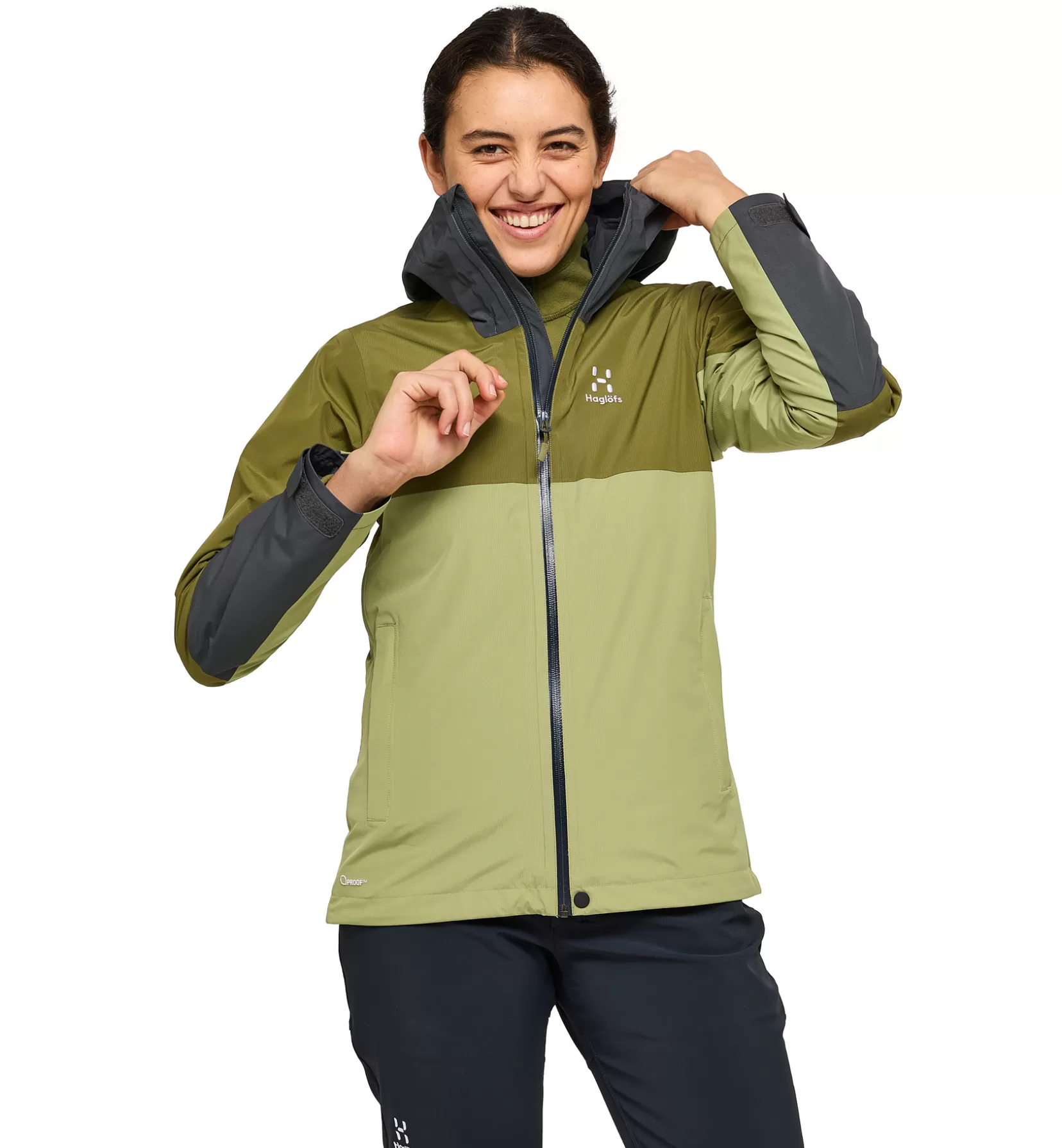 New Haglöfs Finch Proof Jacket Women Thyme green/Olive green