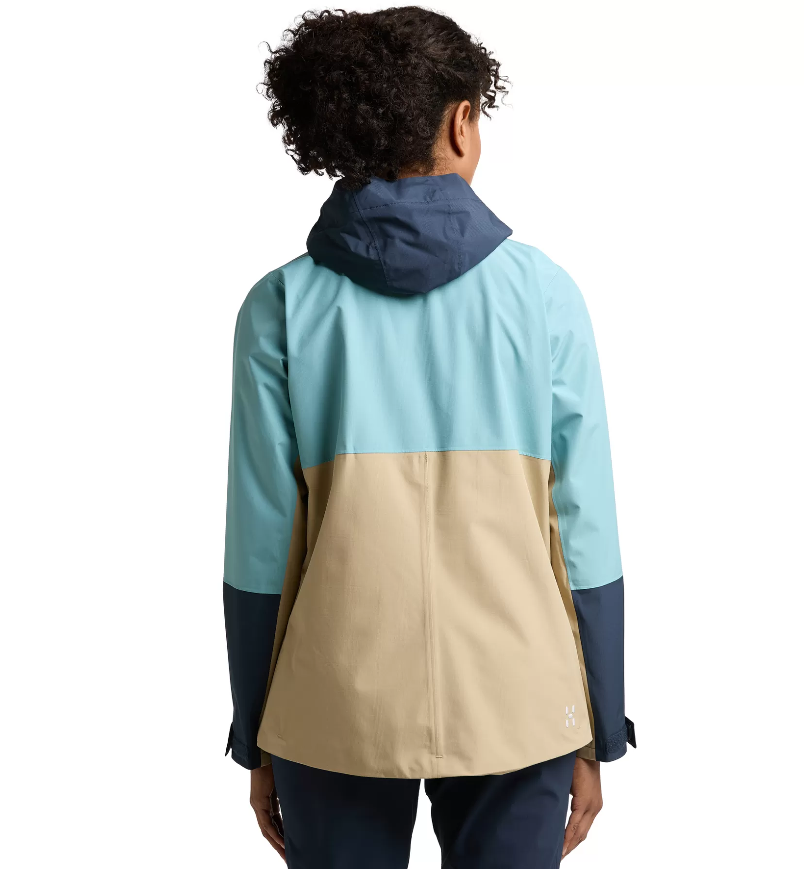 Cheap Haglöfs Finch Proof Jacket Women Sand/Frost blue
