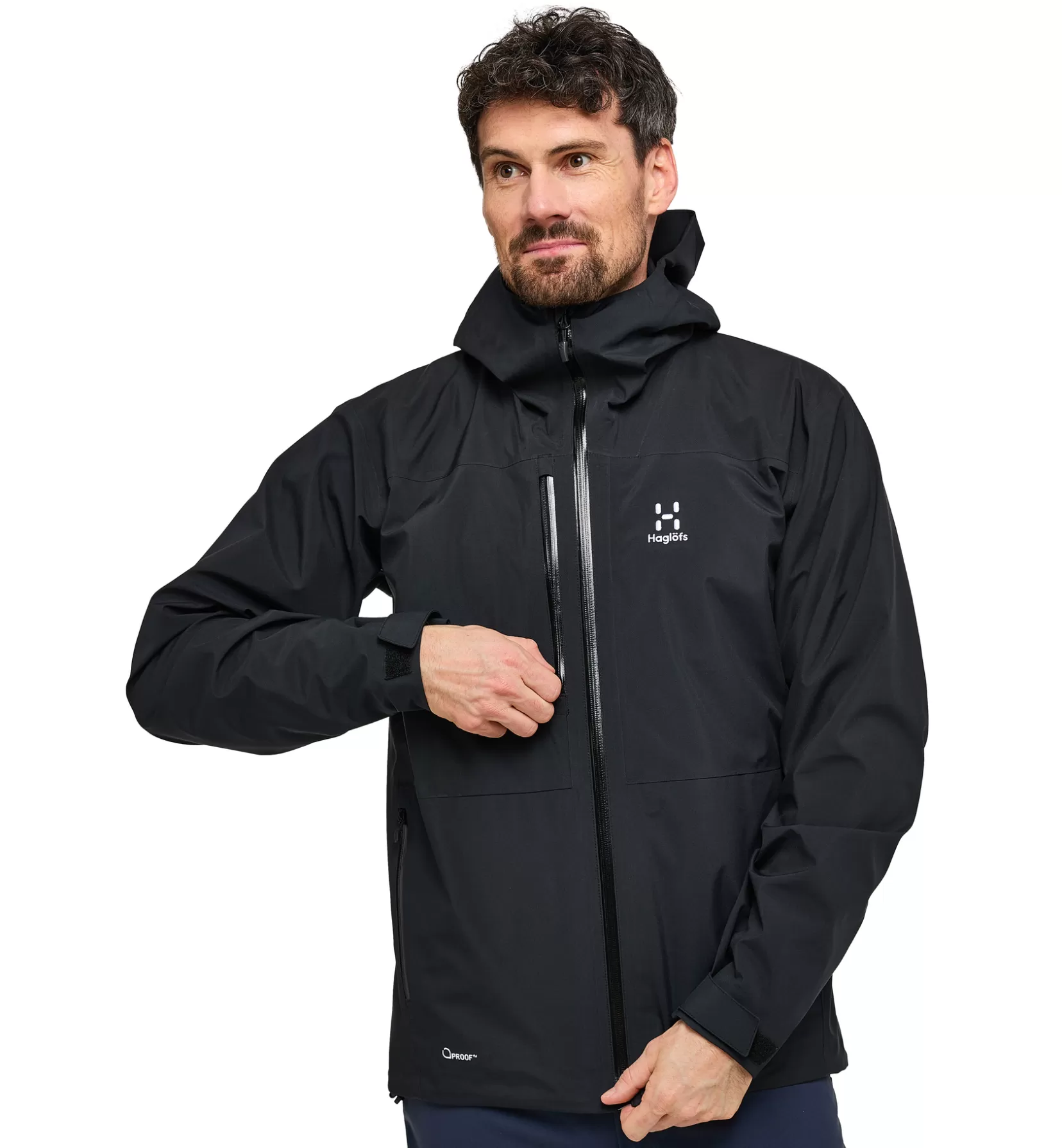 Sale Haglöfs Front Proof Jacket Men True Black