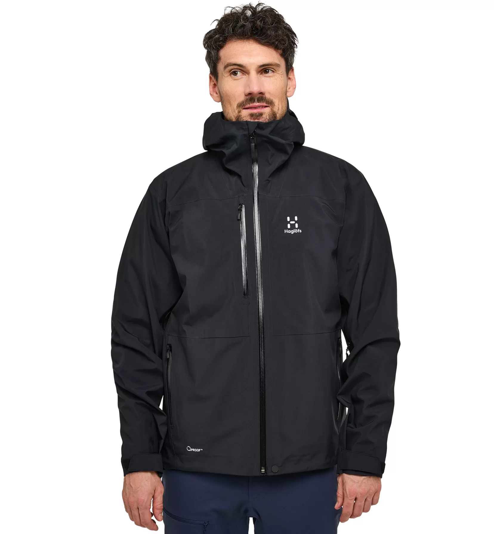 Sale Haglöfs Front Proof Jacket Men True Black