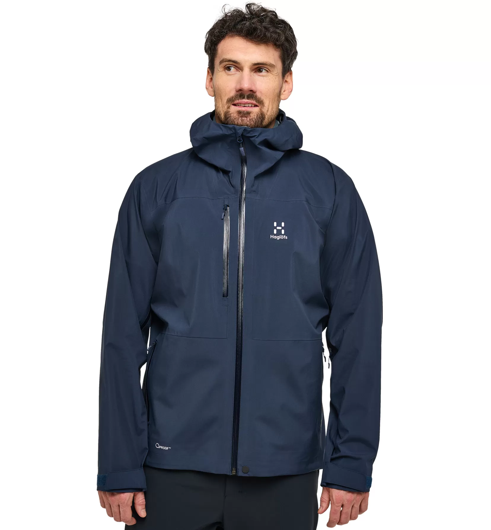 Hot Haglöfs Front Proof Jacket Men Tarn Blue