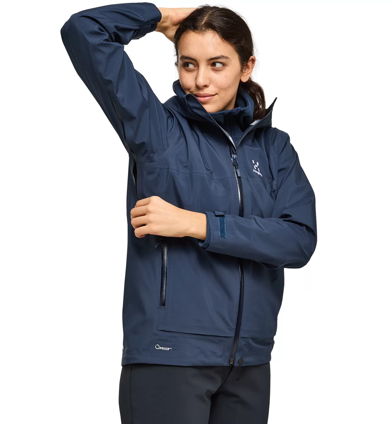 Hot Haglöfs Front Proof Jacket Women Tarn Blue