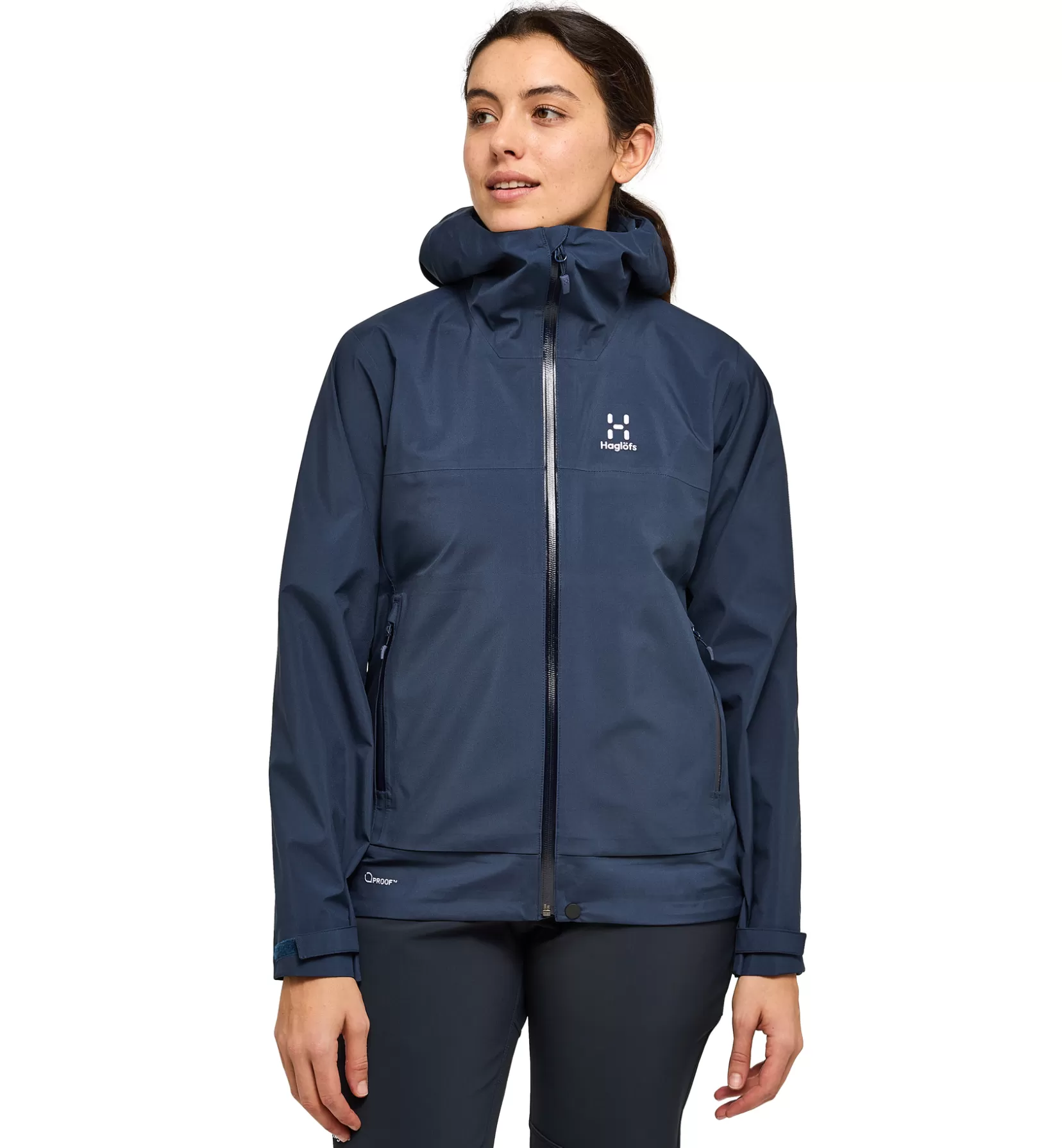 Hot Haglöfs Front Proof Jacket Women Tarn Blue