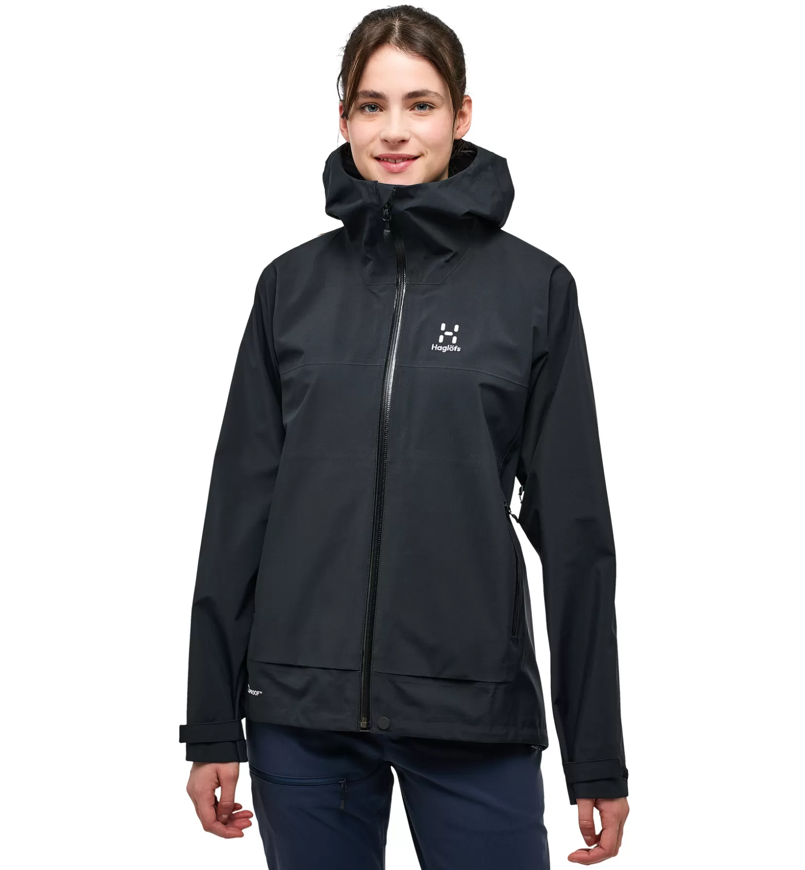 Flash Sale Haglöfs Front Proof Jacket Women True Black