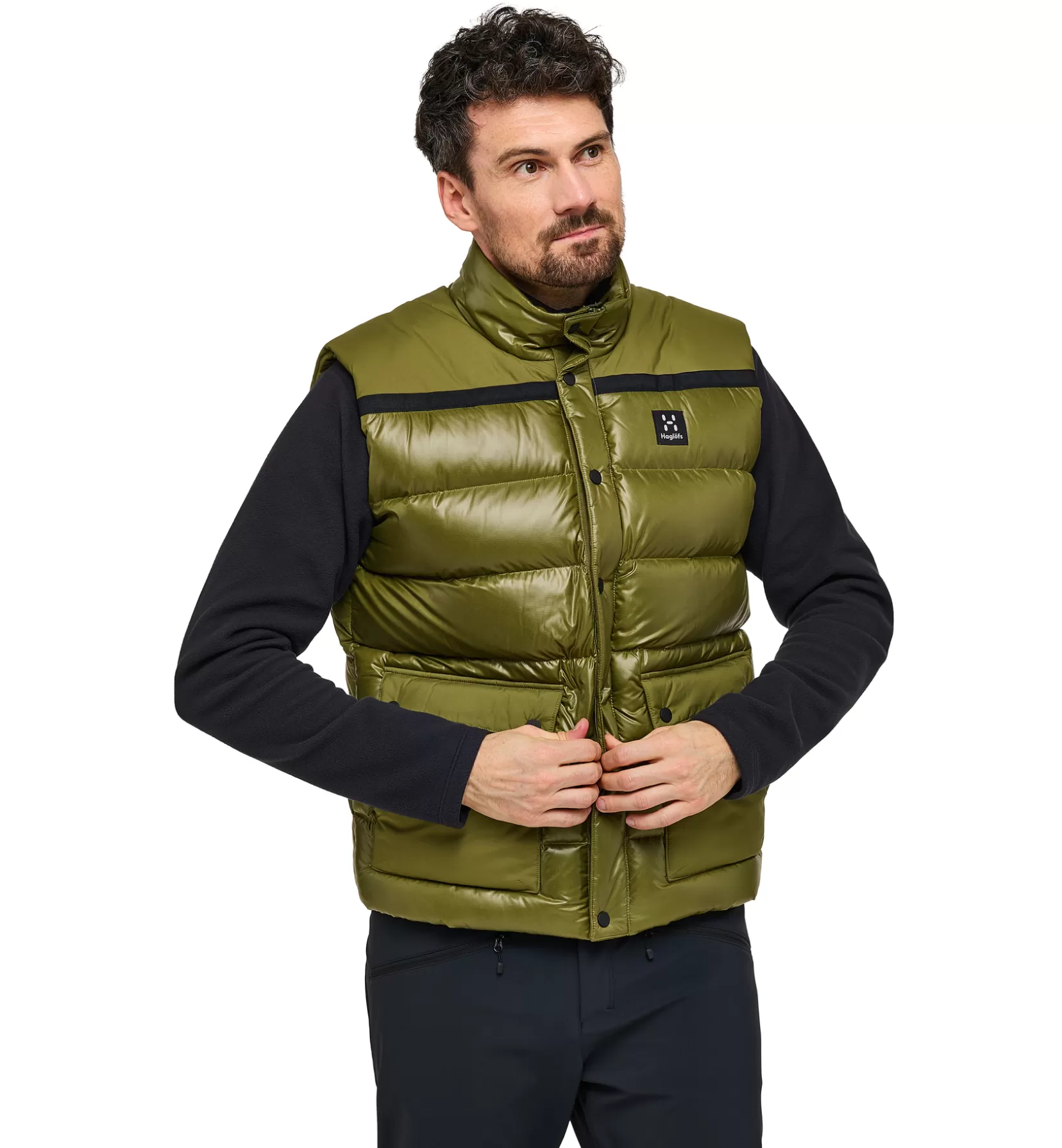 Best Sale Haglöfs Funäs Down Vest Men Olive Green