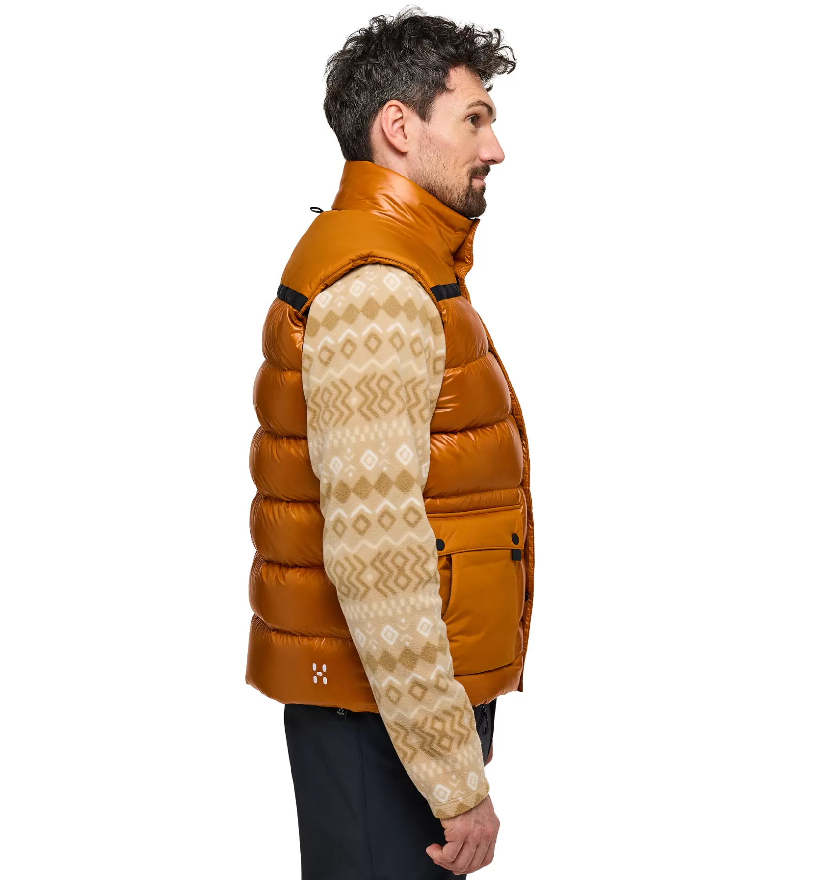 Sale Haglöfs Funäs Down Vest Men Golden Brown