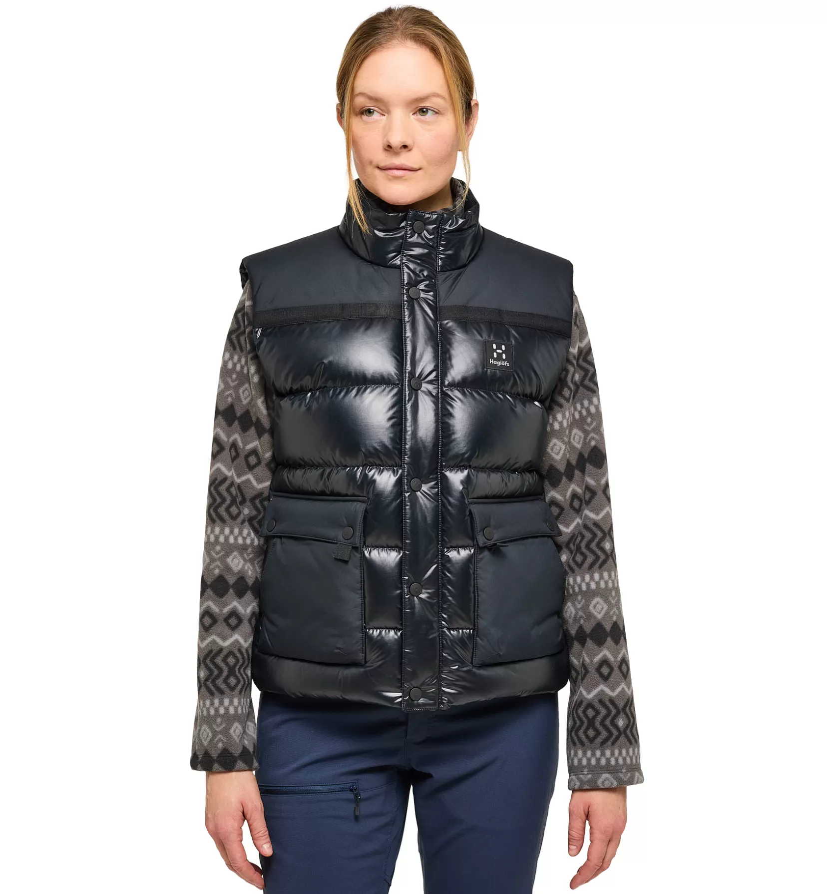 Hot Haglöfs Funäs Down Vest Women True Black