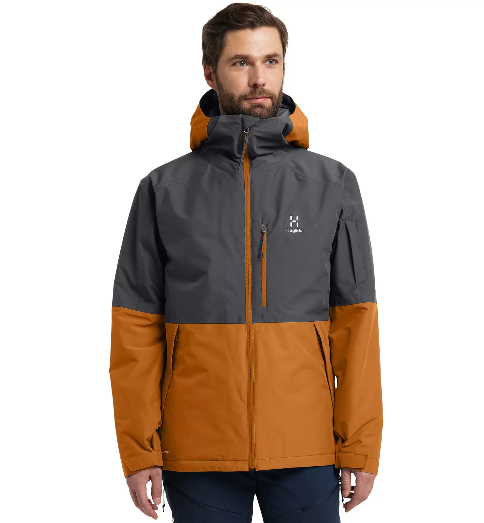 Shop Haglöfs Gondol Insulated Jacket Men Golden brown/Magnetite