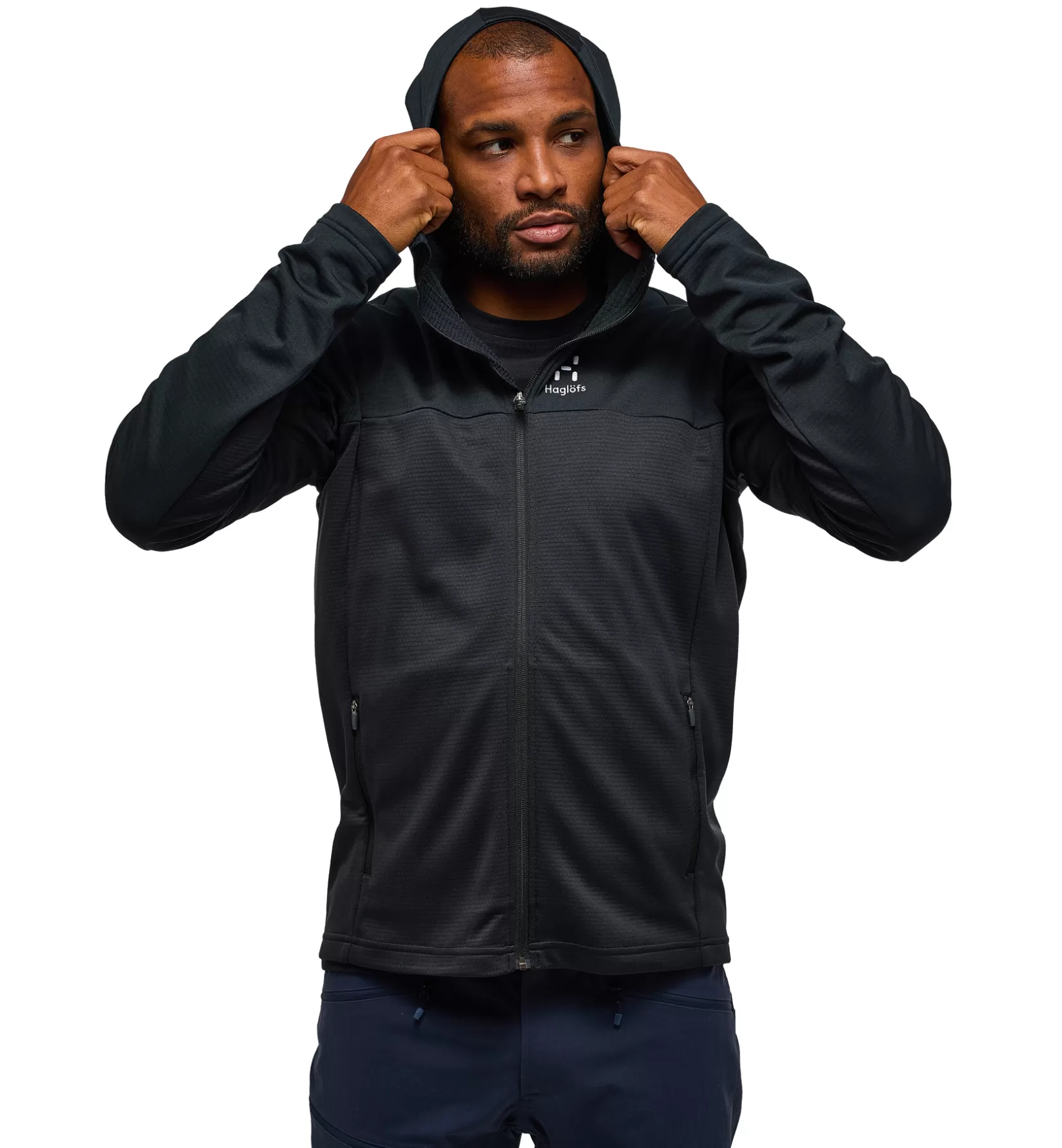 Hot Haglöfs Lark Mid Hood Men True Black