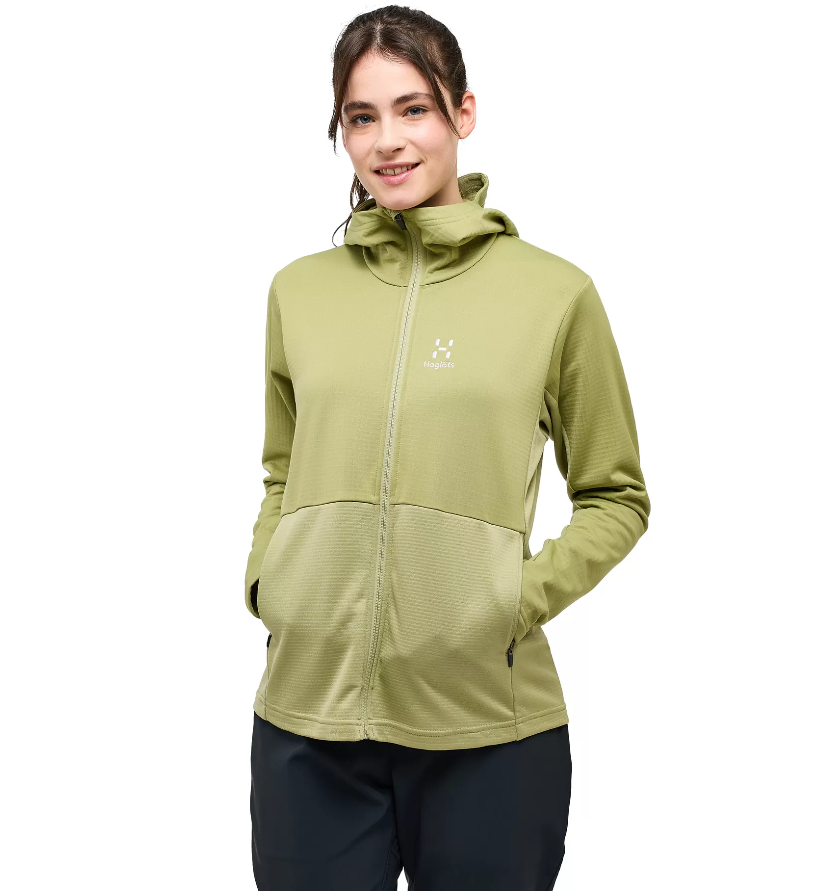 Discount Haglöfs Lark Mid Hood Women Thyme Green