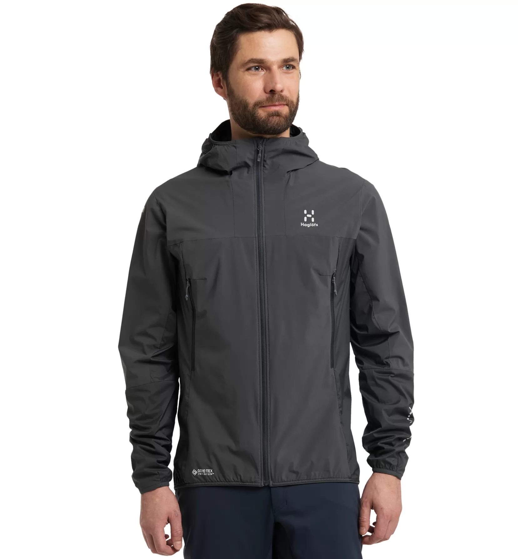 Best Sale Haglöfs L.I.M Alpha Hood Men Magnetite