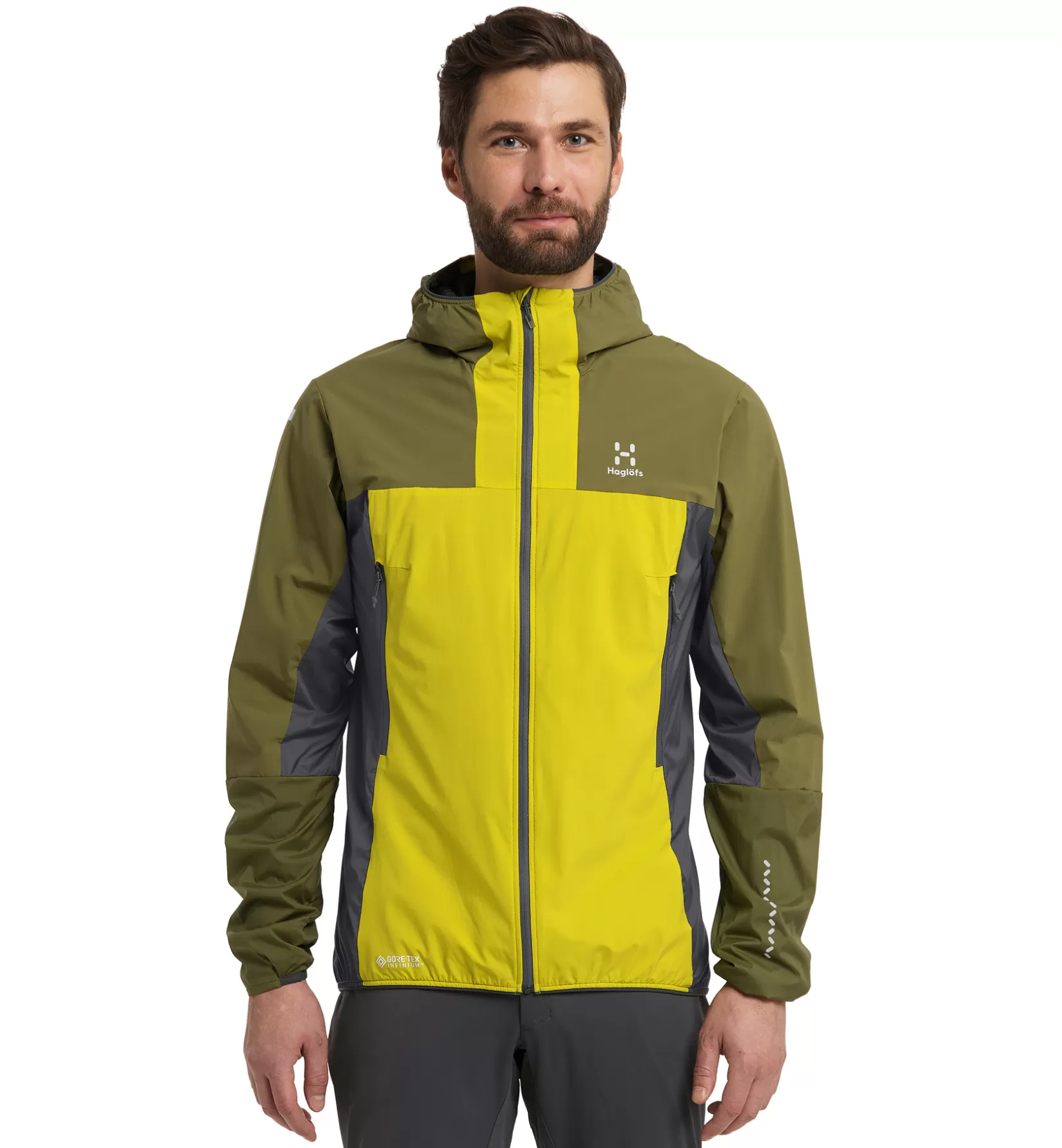 Cheap Haglöfs L.I.M Alpha Hood Men Aurora/Olive Green