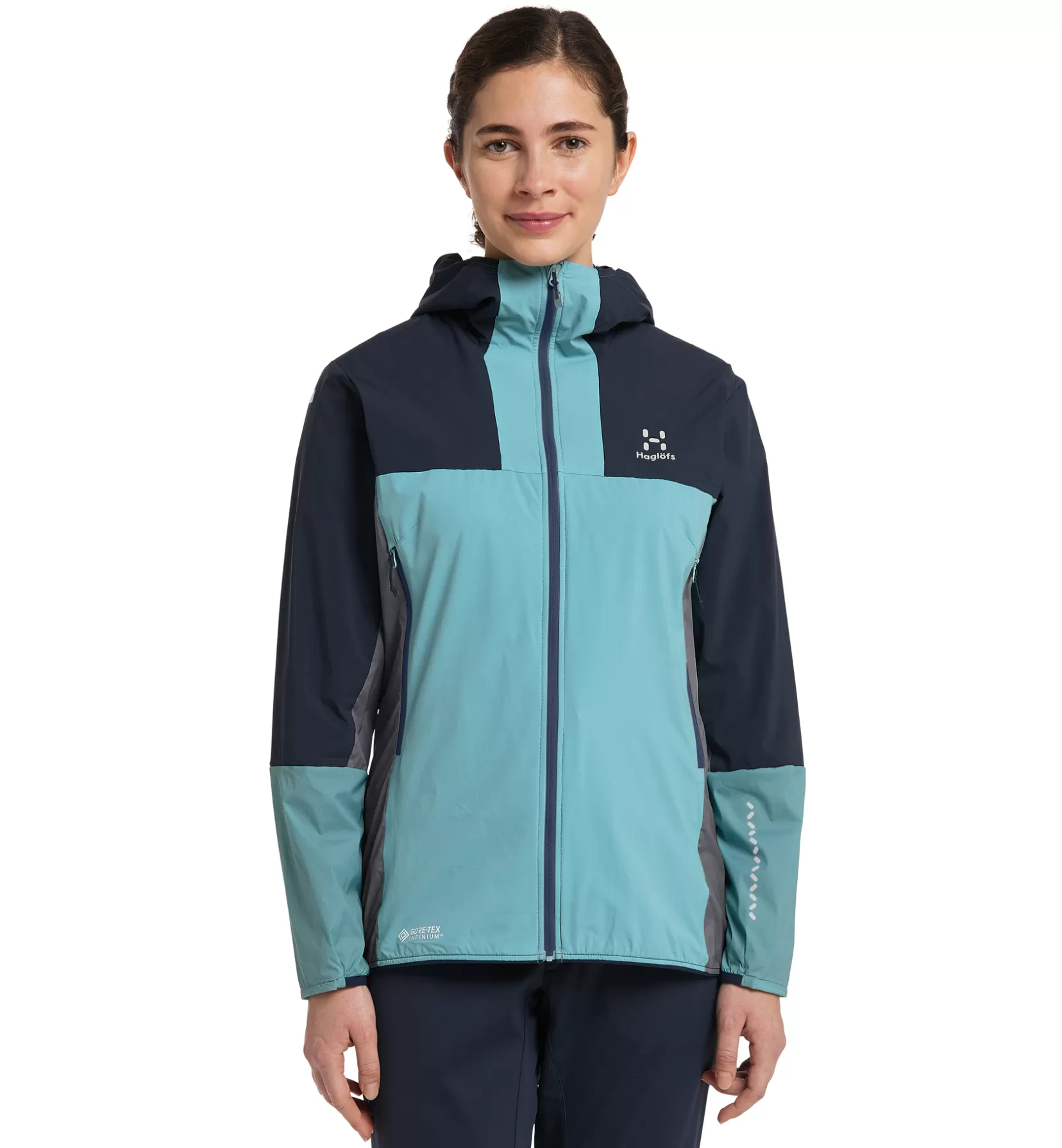Cheap Haglöfs L.I.M Alpha Hood Women Frost blue/Tarn blue