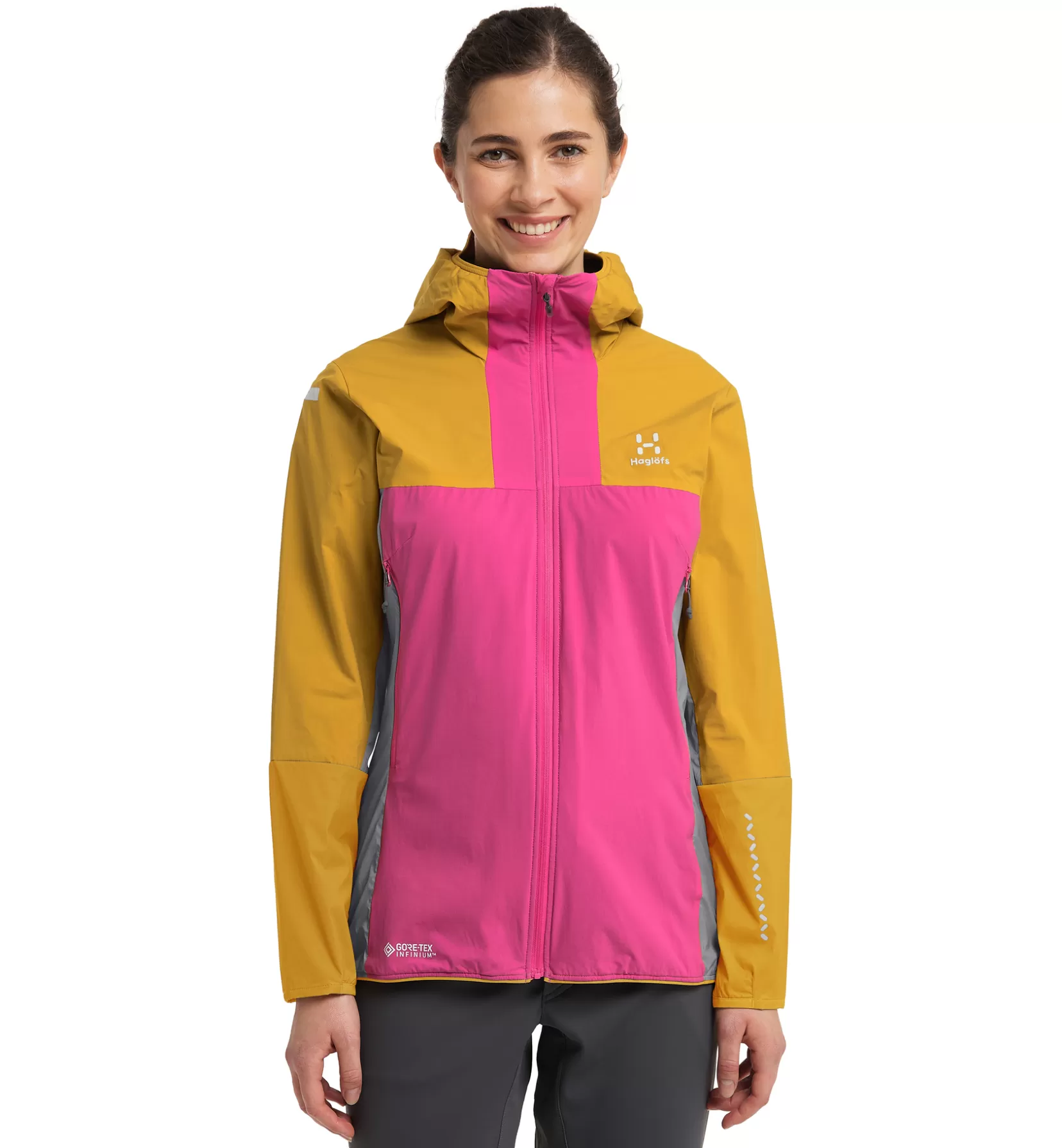 Fashion Haglöfs L.I.M Alpha Hood Women Ultra Pink/Autumn Leaves