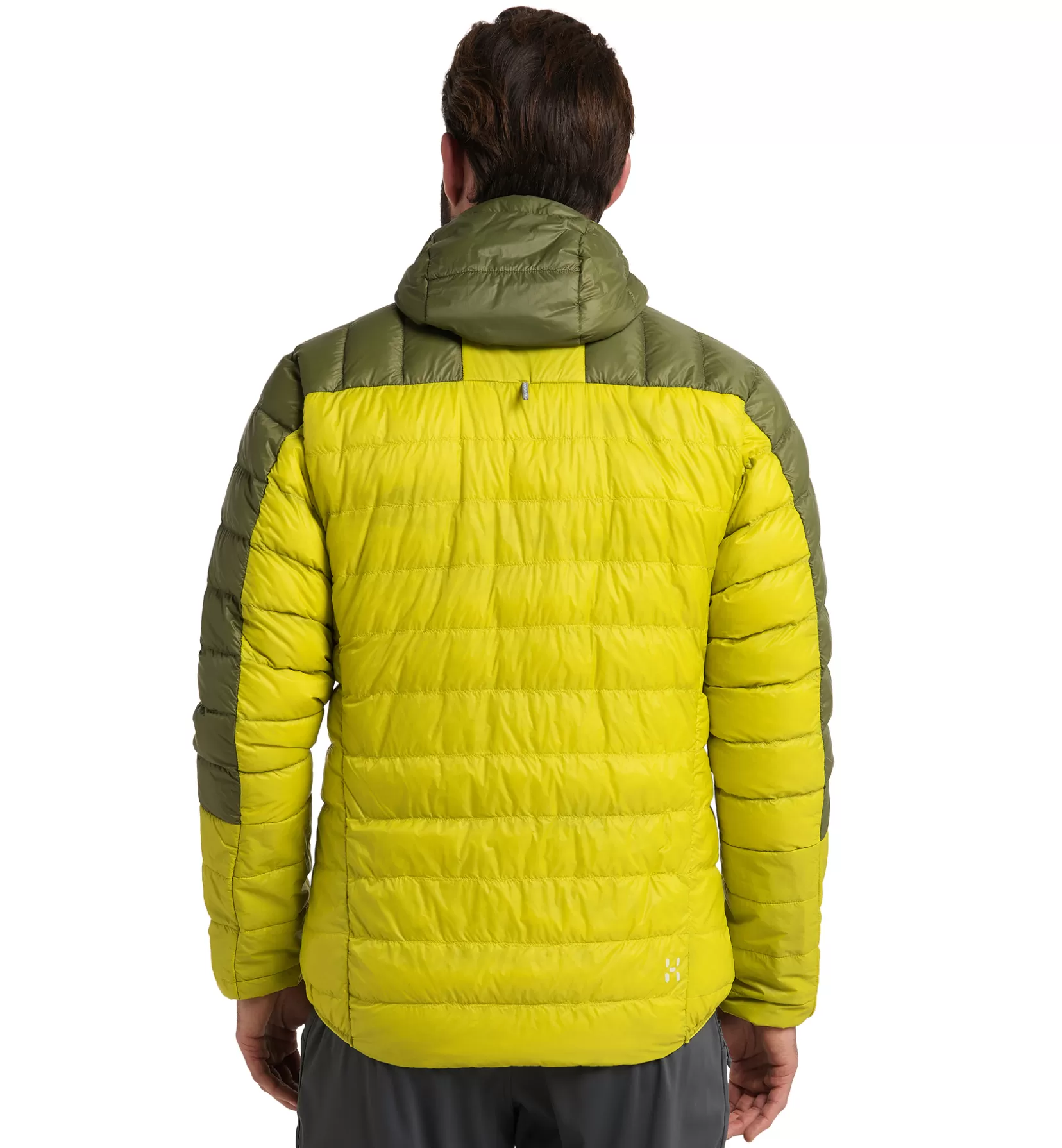 Clearance Haglöfs L.I.M Down Hood Men Aurora/Olive Green