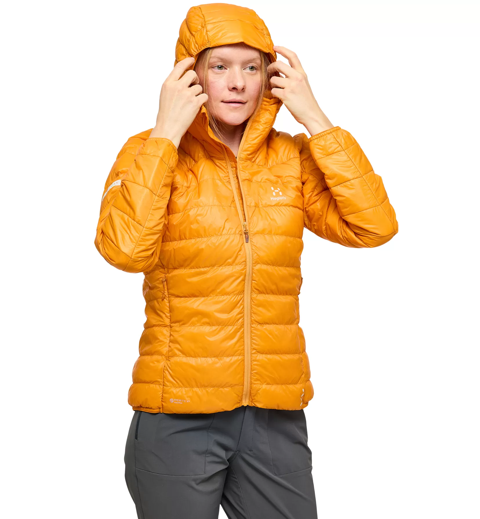 Best Haglöfs L.I.M Down Hood Women Desert Yellow