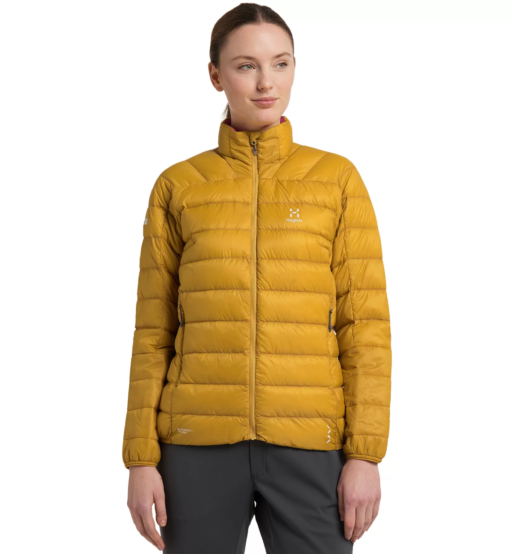 Shop Haglöfs L.I.M Down Jacket Women Autumn Leaves