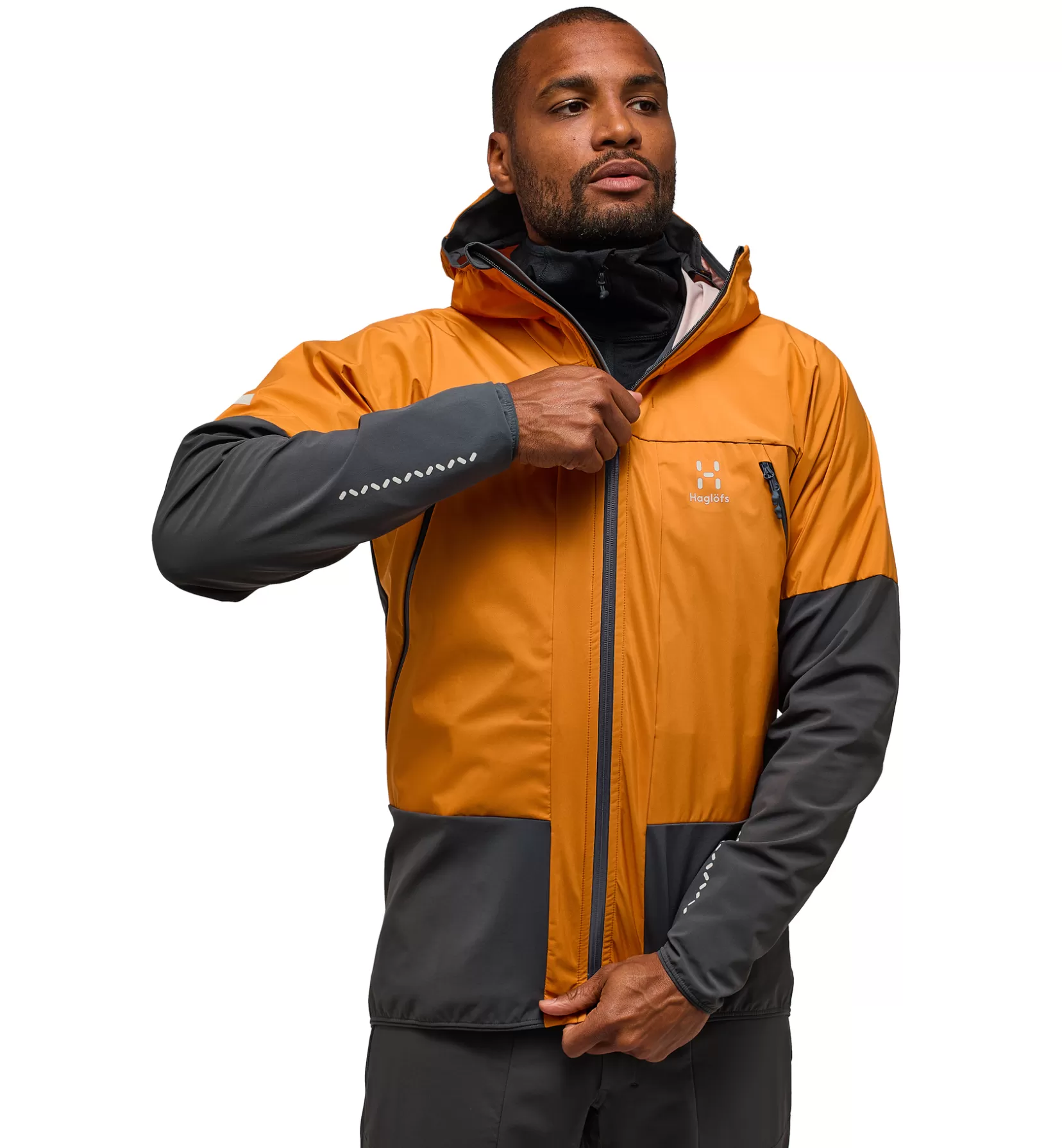 Cheap Haglöfs L.I.M Hybrid Touring Hood Men Desert Yellow/Magnetite