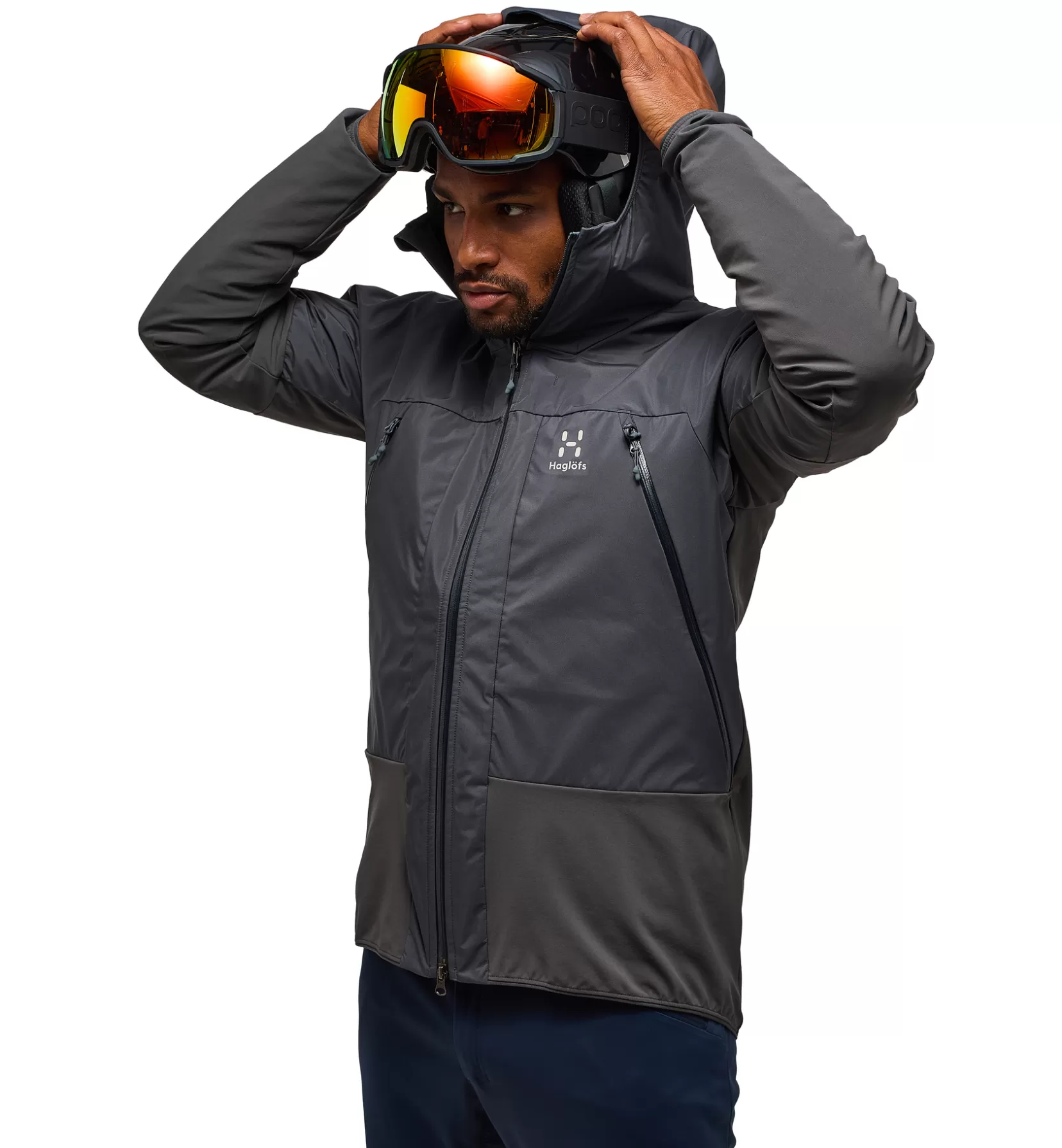 Best Sale Haglöfs L.I.M Hybrid Touring Hood Men Magnetite