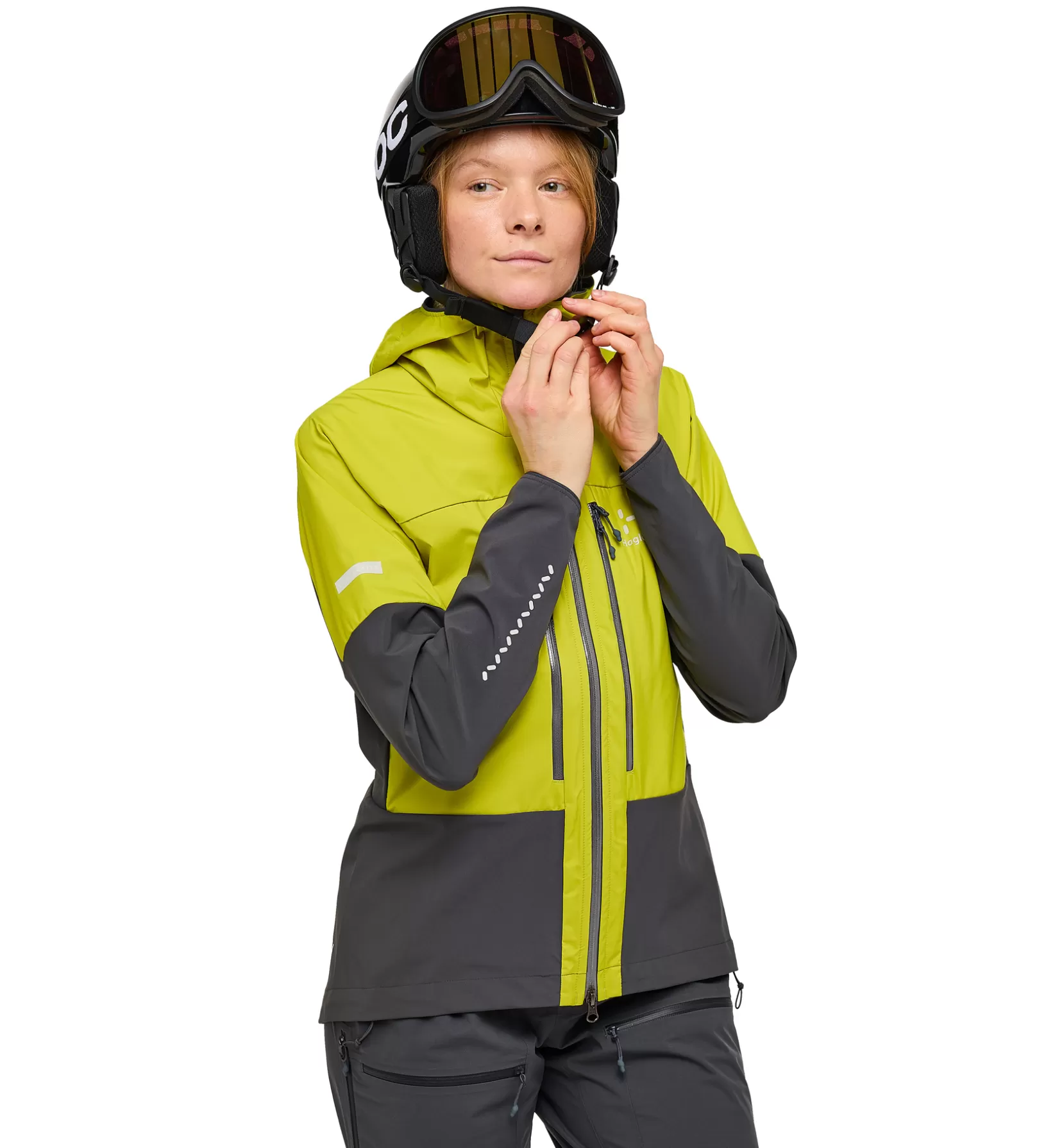 Clearance Haglöfs L.I.M Hybrid Touring Hood Women Aurora/Magnetite