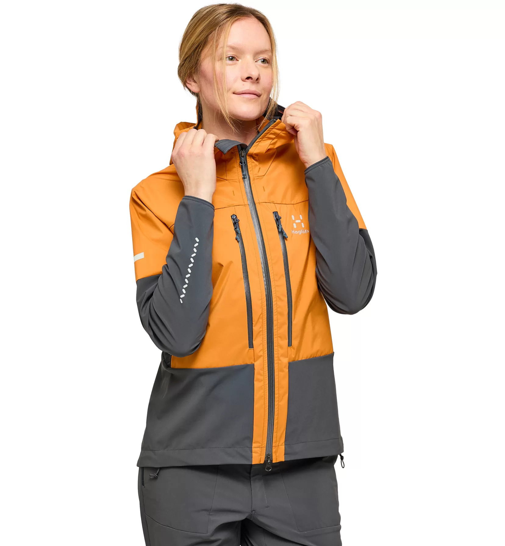 Hot Haglöfs L.I.M Hybrid Touring Hood Women Desert Yellow/Magnetite