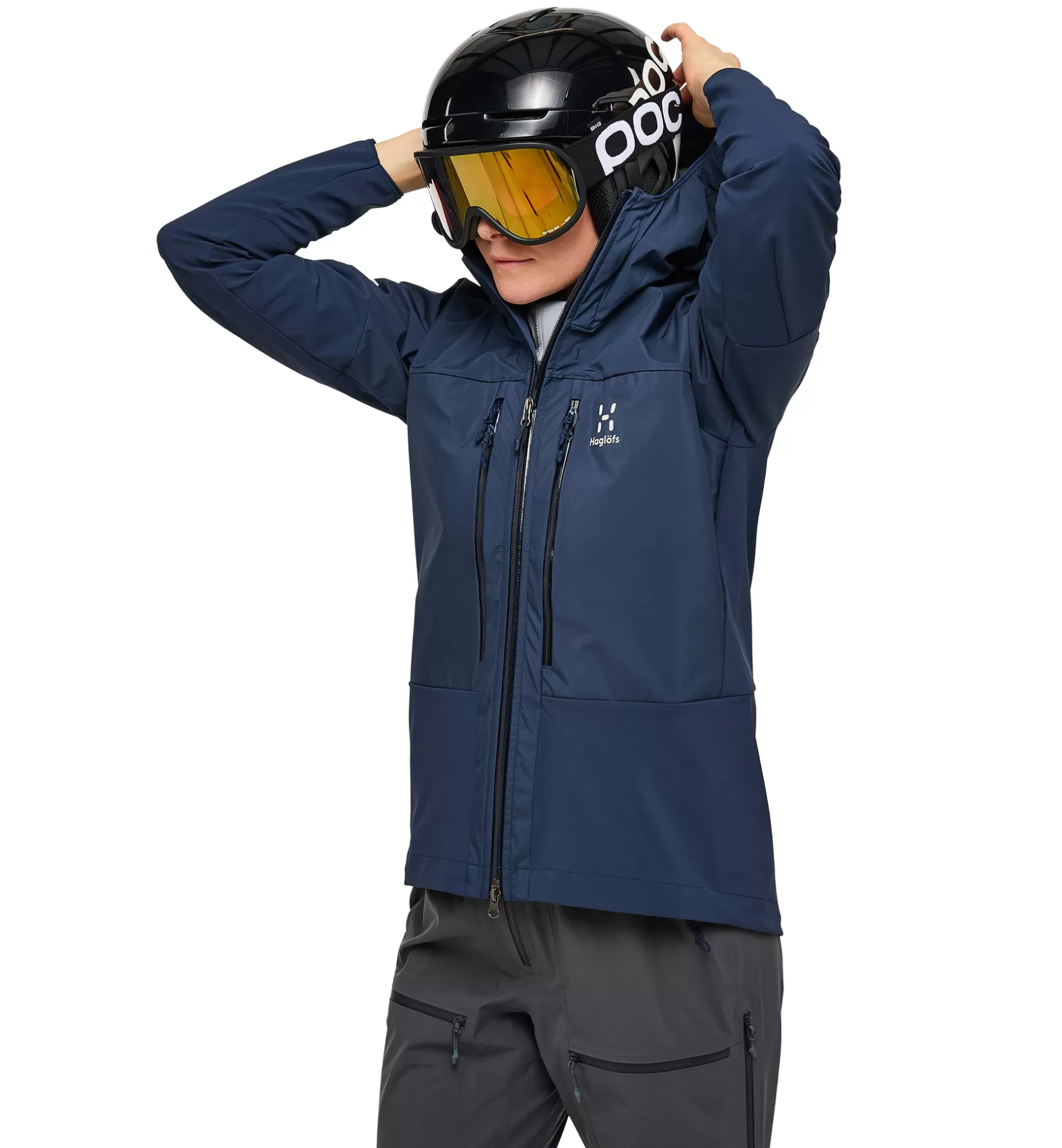 Online Haglöfs L.I.M Hybrid Touring Hood Women Tarn Blue