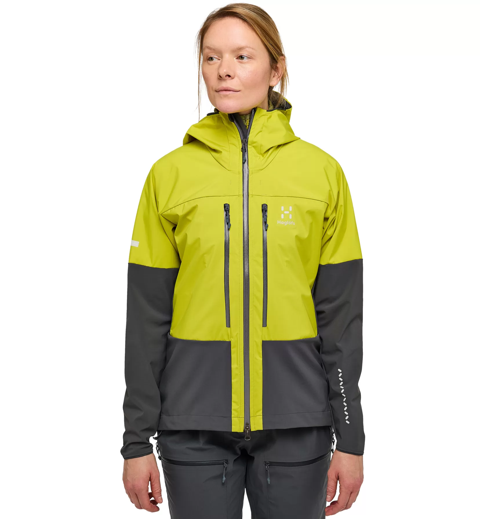 Clearance Haglöfs L.I.M Hybrid Touring Hood Women Aurora/Magnetite