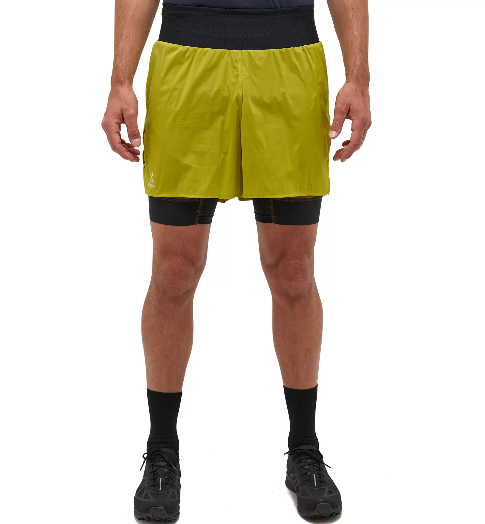 Outlet Haglöfs L.I.M Intense Trail 2-in-1 Shorts Men Aurora/Teak Brown