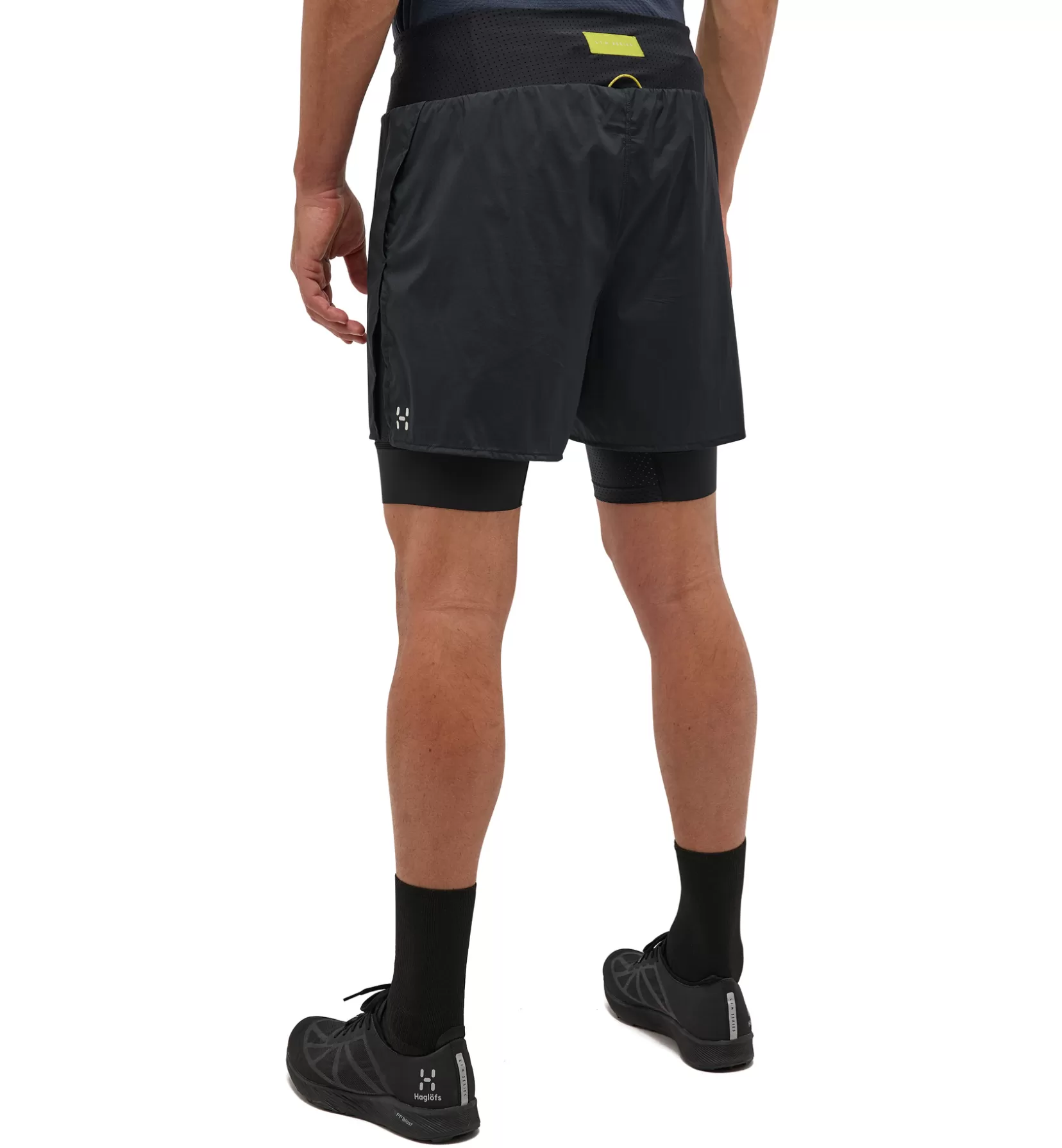Clearance Haglöfs L.I.M Intense Trail 2-in-1 Shorts Men True Black