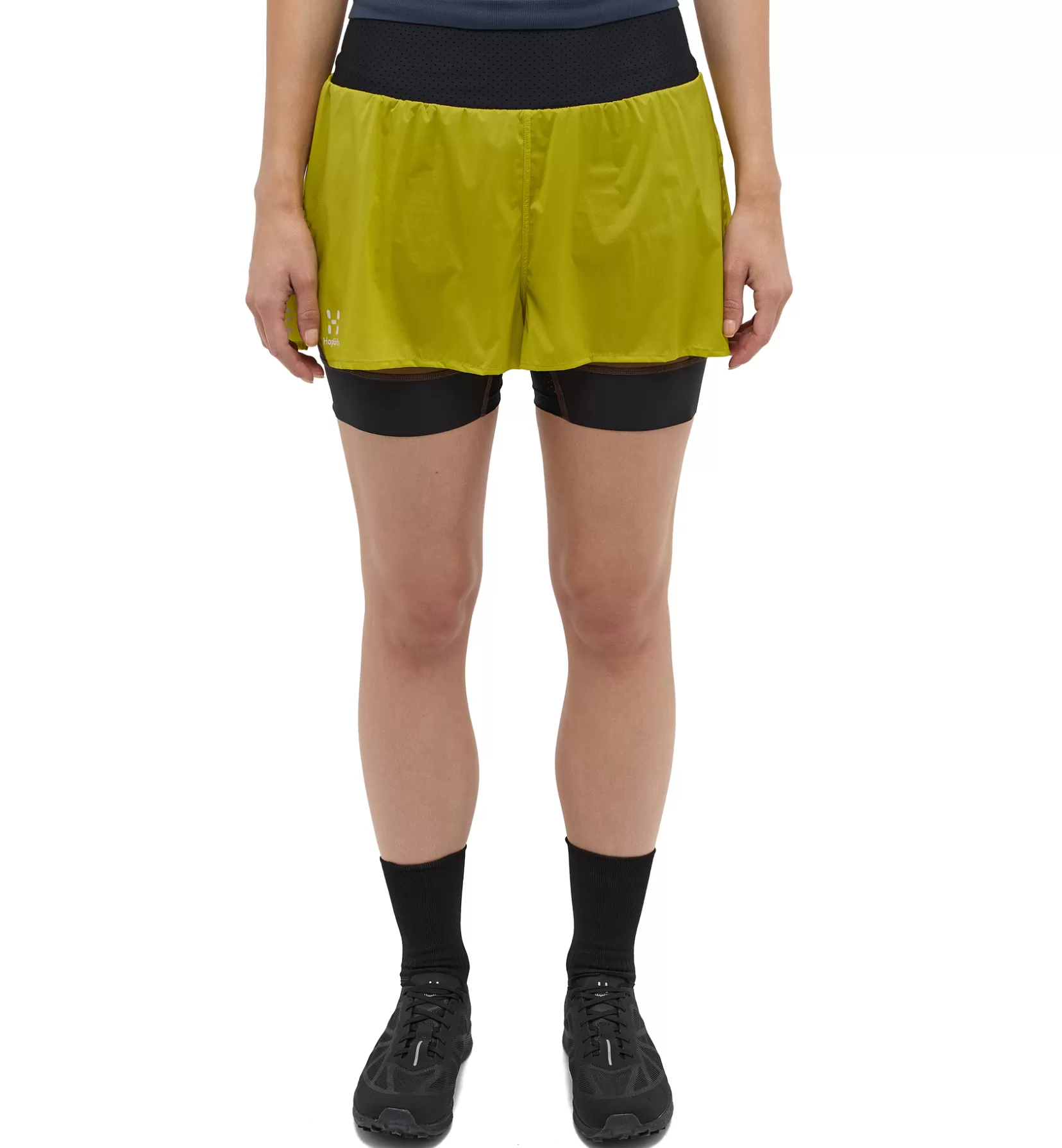 Cheap Haglöfs L.I.M Intense Trail 2-in-1 Shorts Women Aurora/Teak Brown