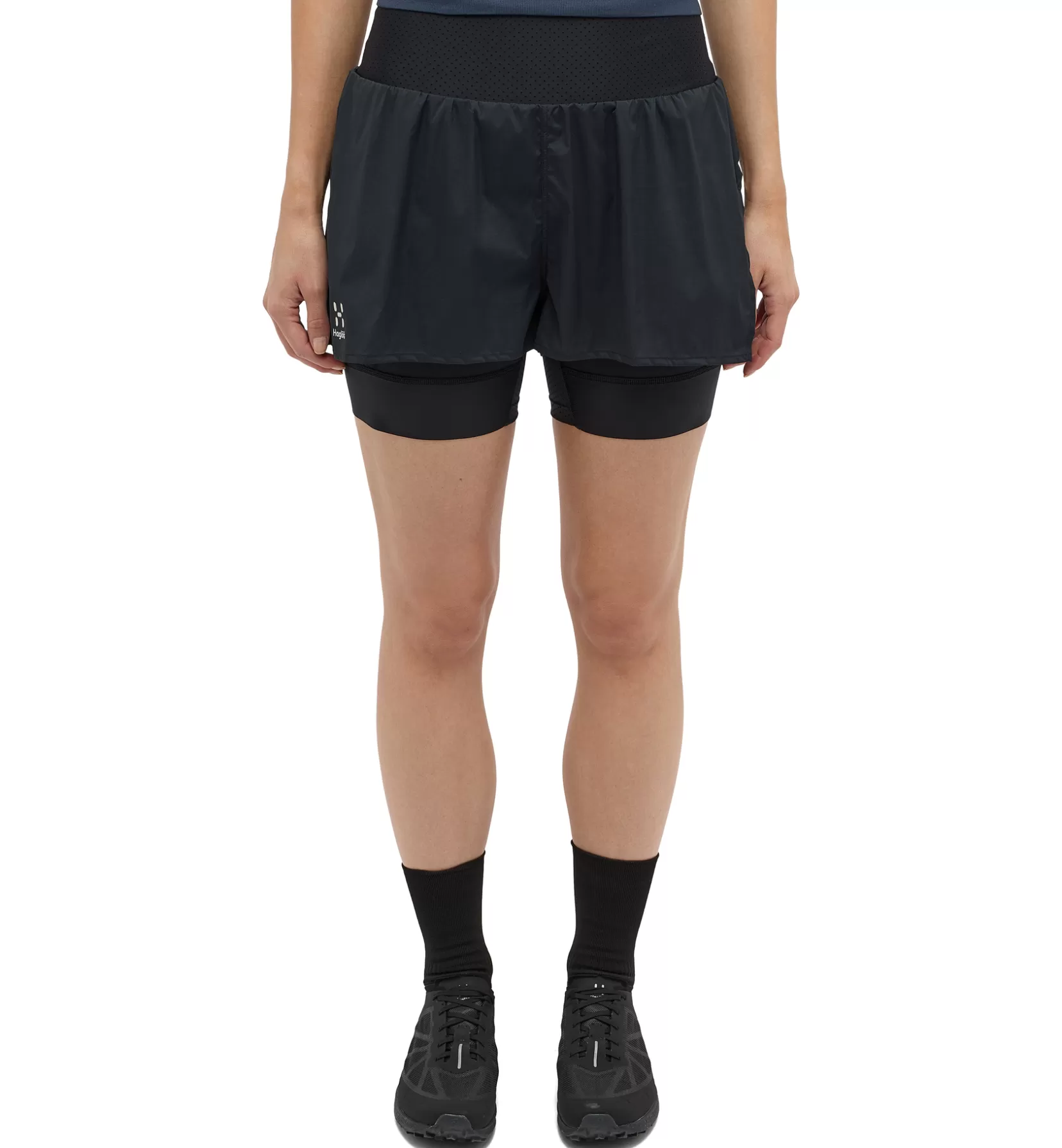 Shop Haglöfs L.I.M Intense Trail 2-in-1 Shorts Women True Black