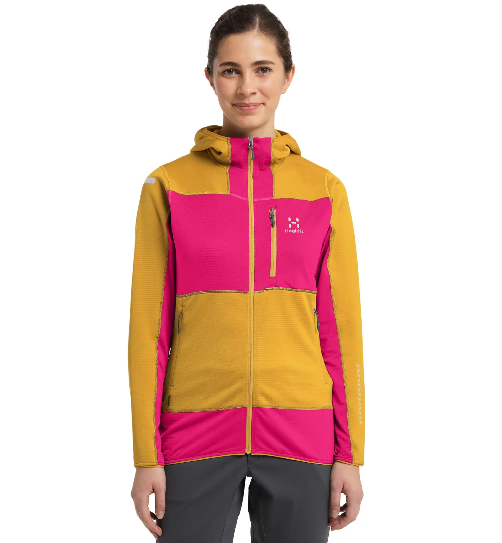 Hot Haglöfs L.I.M Mid Fast Hood Women Autumn Leaves/Ultra Pink