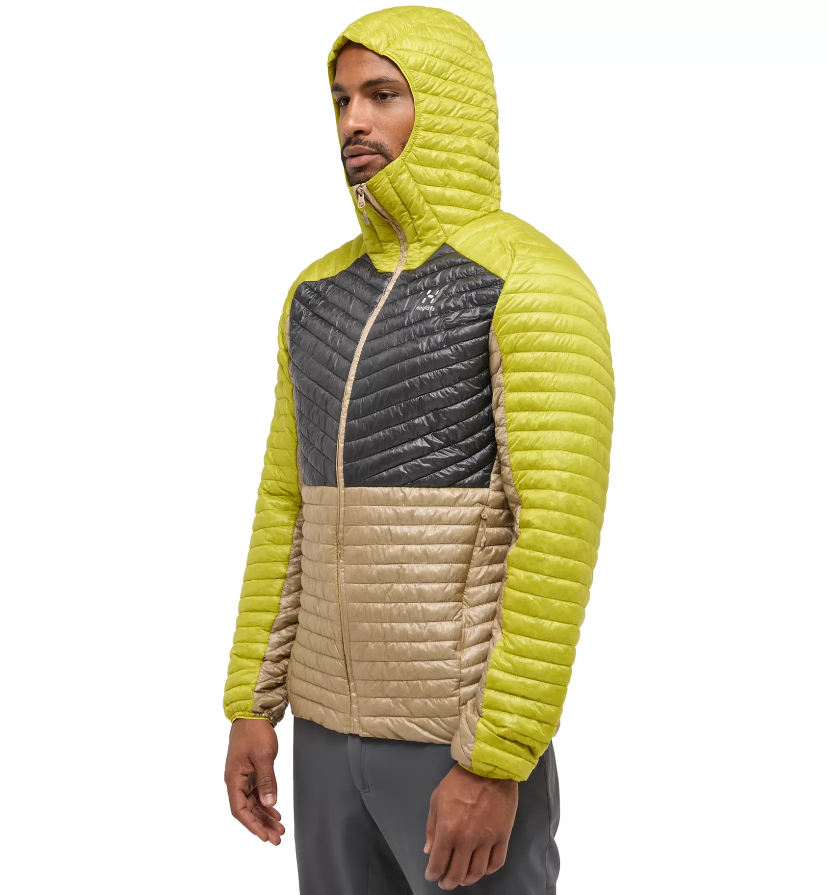 Clearance Haglöfs L.I.M Mimic Hood Men Sand/Aurora